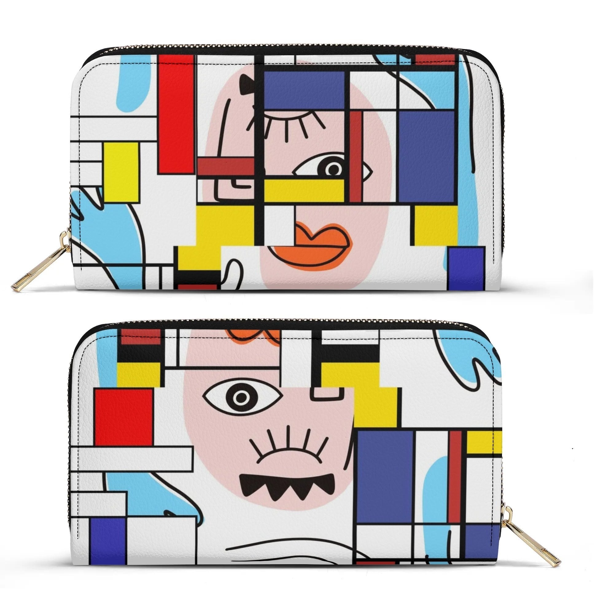 Kate McEnroe New York Mondrian Boho Evil Eye Patchwork Leather WalletWalletsN2V030VN - 1
