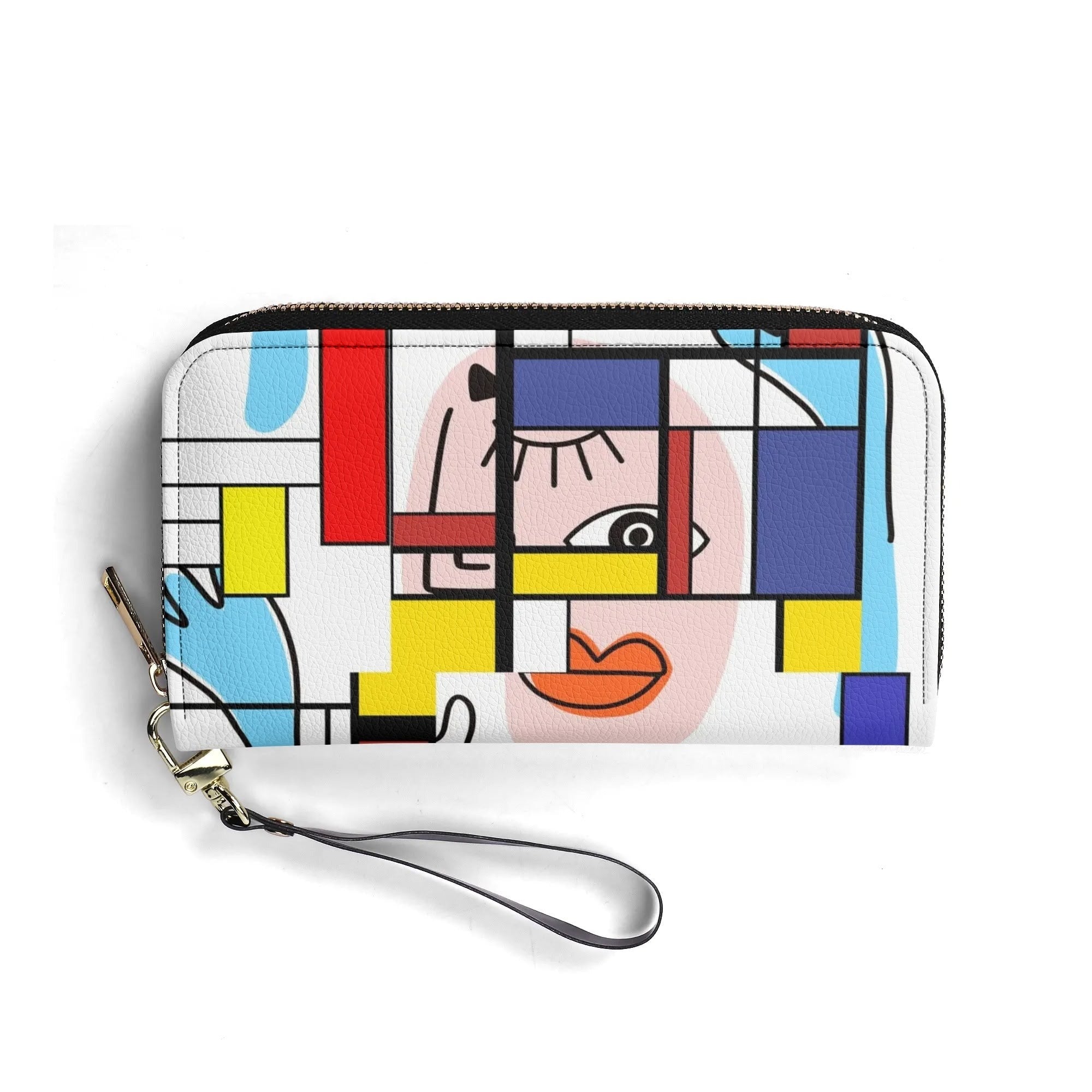 Kate McEnroe New York Mondrian Boho Evil Eye Patchwork Leather WalletWalletsN2V030VN - 1
