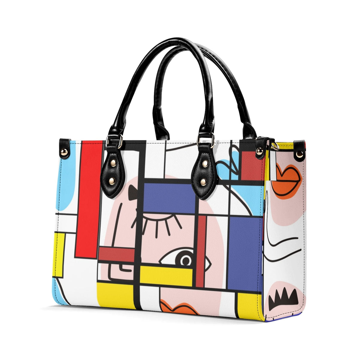Kate McEnroe New York Mondrian Boho Evil Eye Patchwork SatchelHandbagsN4648VVY - 1