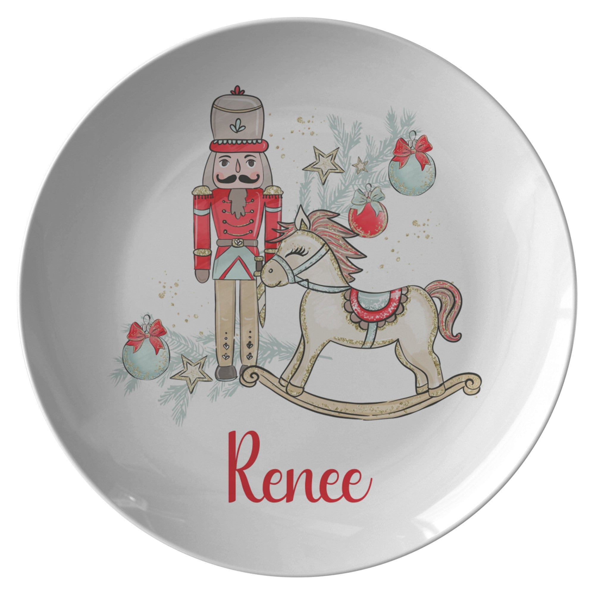 Kate McEnroe New York Nutcracker Personalized Plate, Custom Kid&