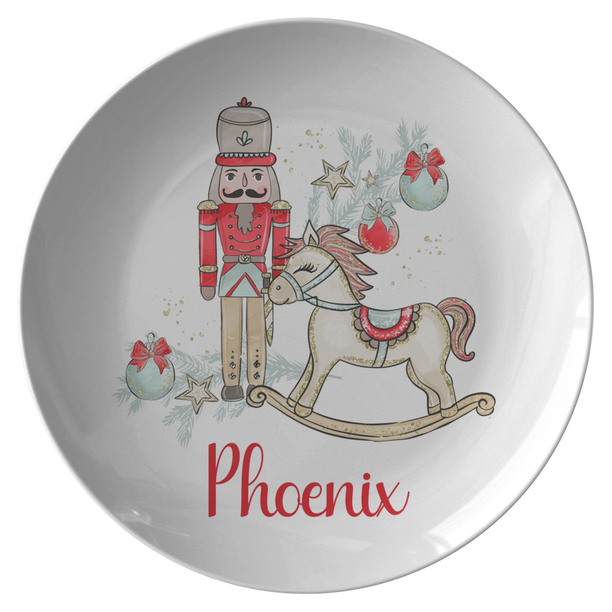 Kate McEnroe New York Nutcracker Personalized Plate, Custom Kid&