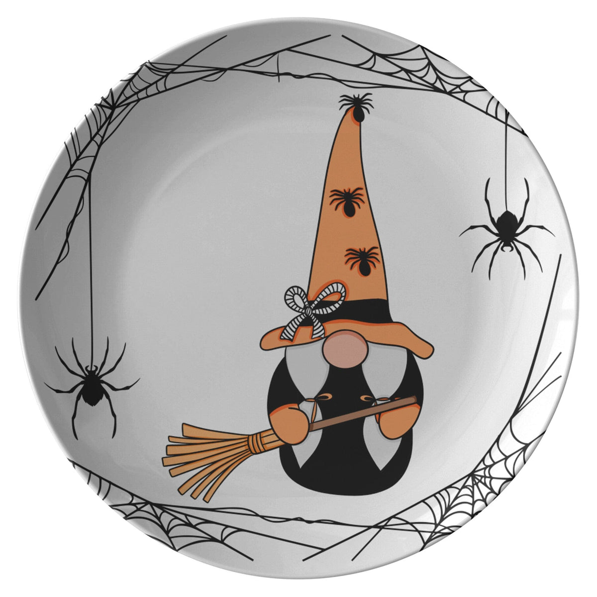 Kate McEnroe New York Orange Witch Gnome Halloween PlatePlatesP20 - HAL - GN7 - 56