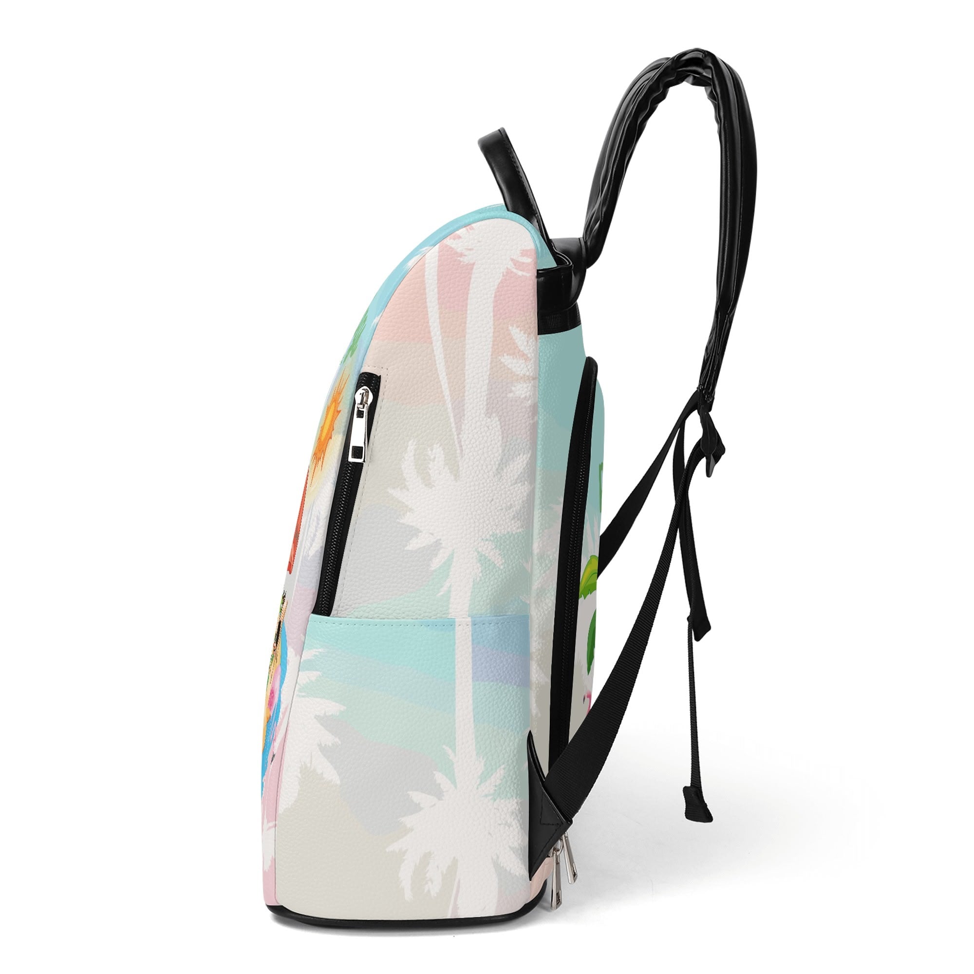 Kate McEnroe New York Palm Springs Atomic Cat Backpack, Retro Mid Century Modern Beach Travel Bag, 50s Kitsch Flamingo Vacation VibeBackpacksN67GEJXW - 1