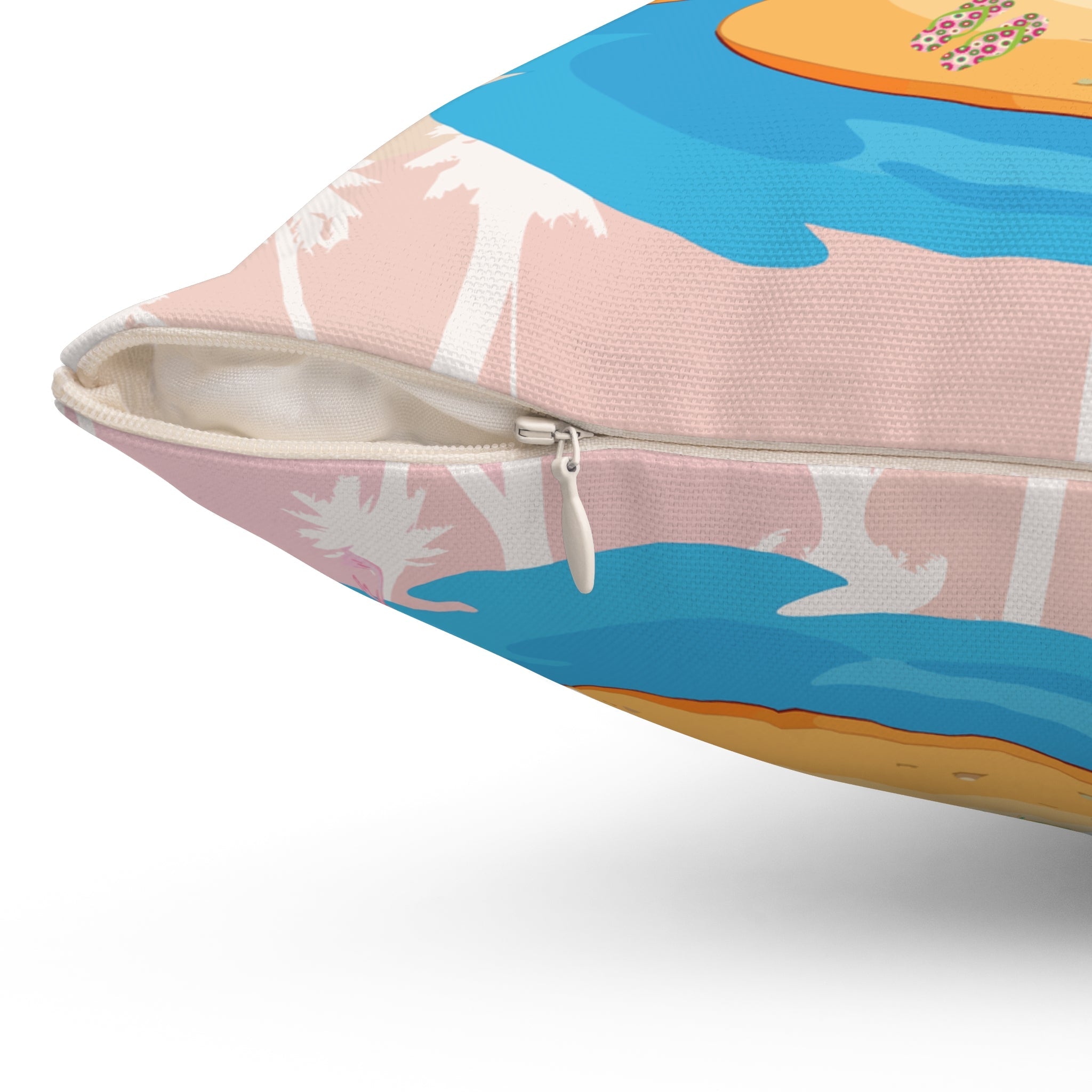 Kate McEnroe New York Palm Springs Atomic Cat Throw Pillow, Retro Flamingo Island Cushion, Mid Century Modern Summer Lounge AccentThrow Pillows20277343611292954665