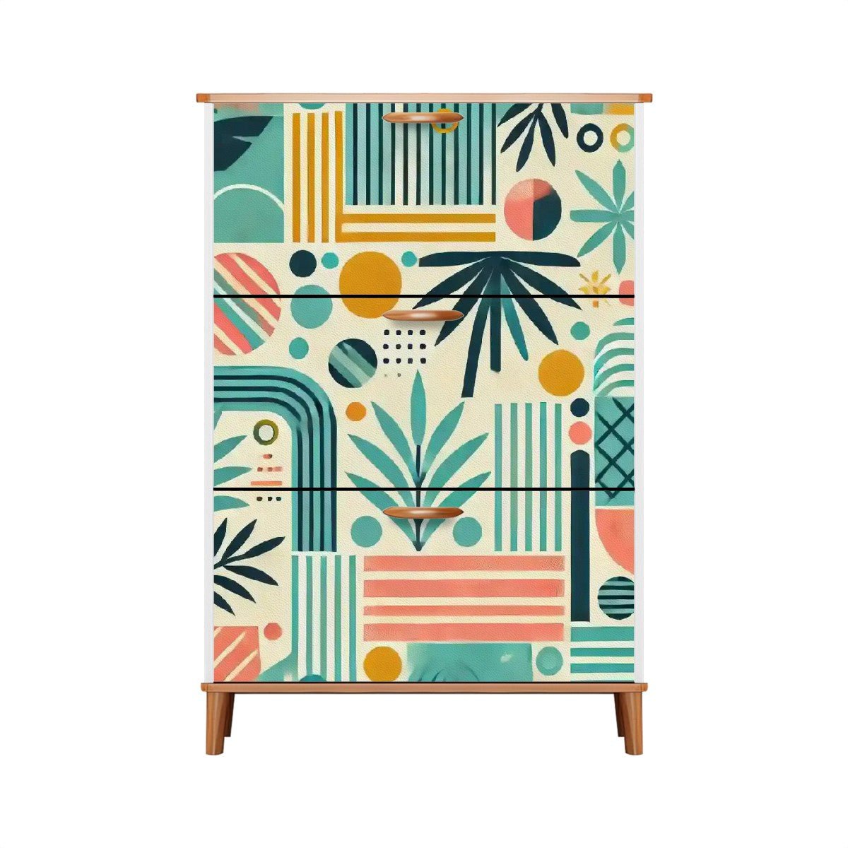 Kate McEnroe New York Palm Springs Mid Century Modern Shoe Cabinet, Retro Tropical FurnitureShoe StorageixCqbqr6ba