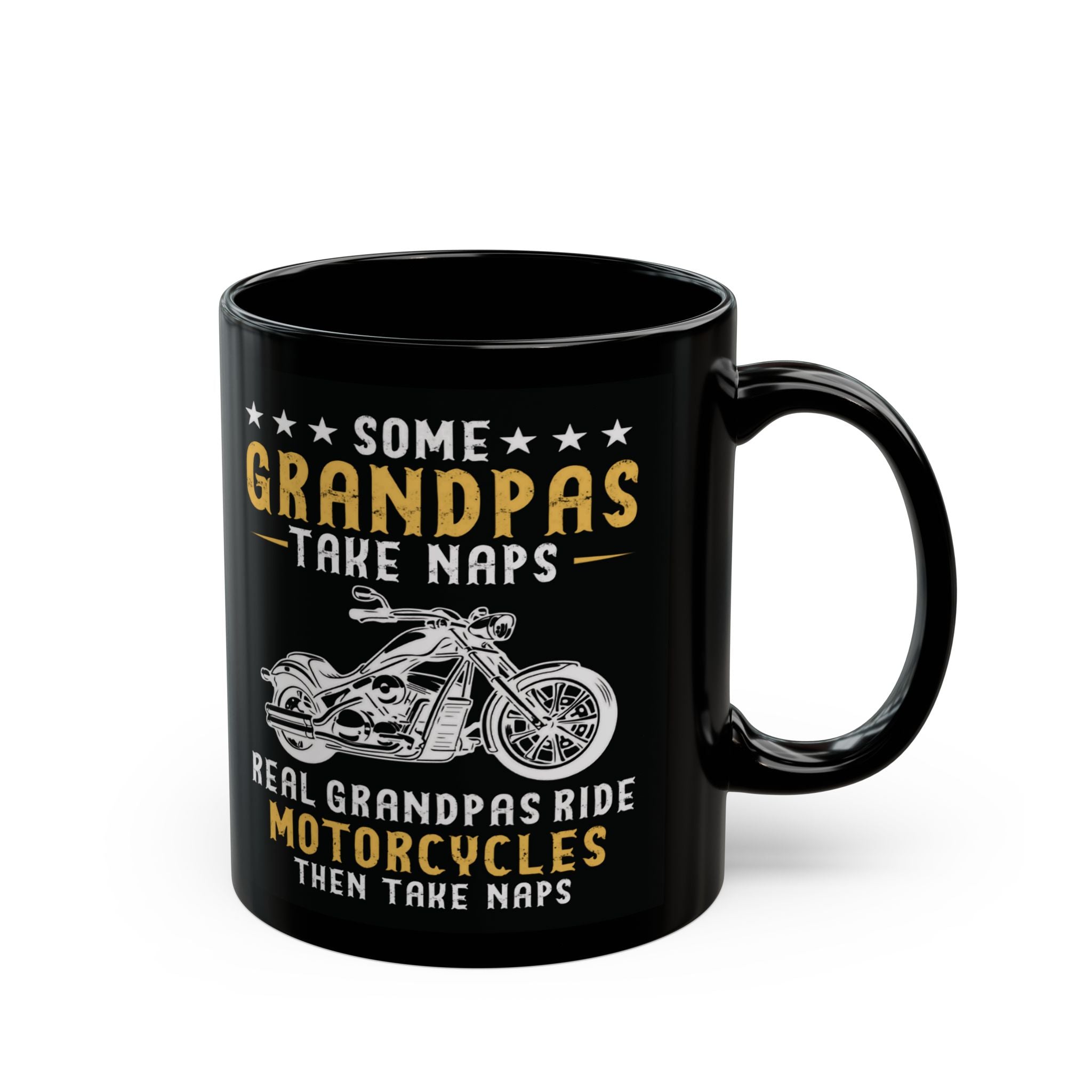 Kate McEnroe New York Personalized Biker Grandpa Mug, Fathers day, Birthday Gift, Real Grandpas Ride Motorcycles Then Take Naps, Funny Biker Granddad GiftMugs21276809137804552685