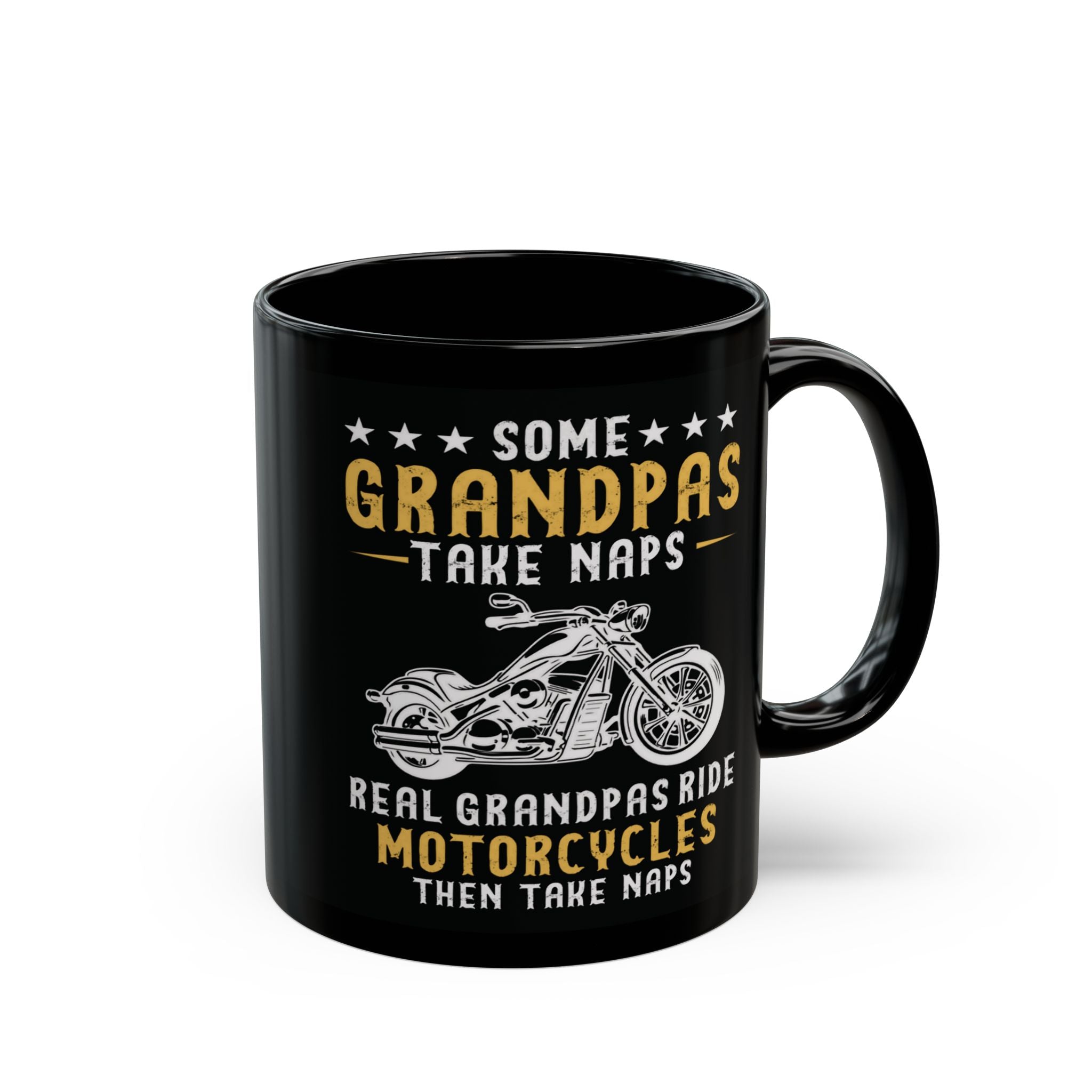 Kate McEnroe New York Personalized Biker Grandpa Mug, Fathers day, Birthday Gift, Real Grandpas Ride Motorcycles Then Take Naps, Funny Biker Granddad GiftMugs21276809137804552685