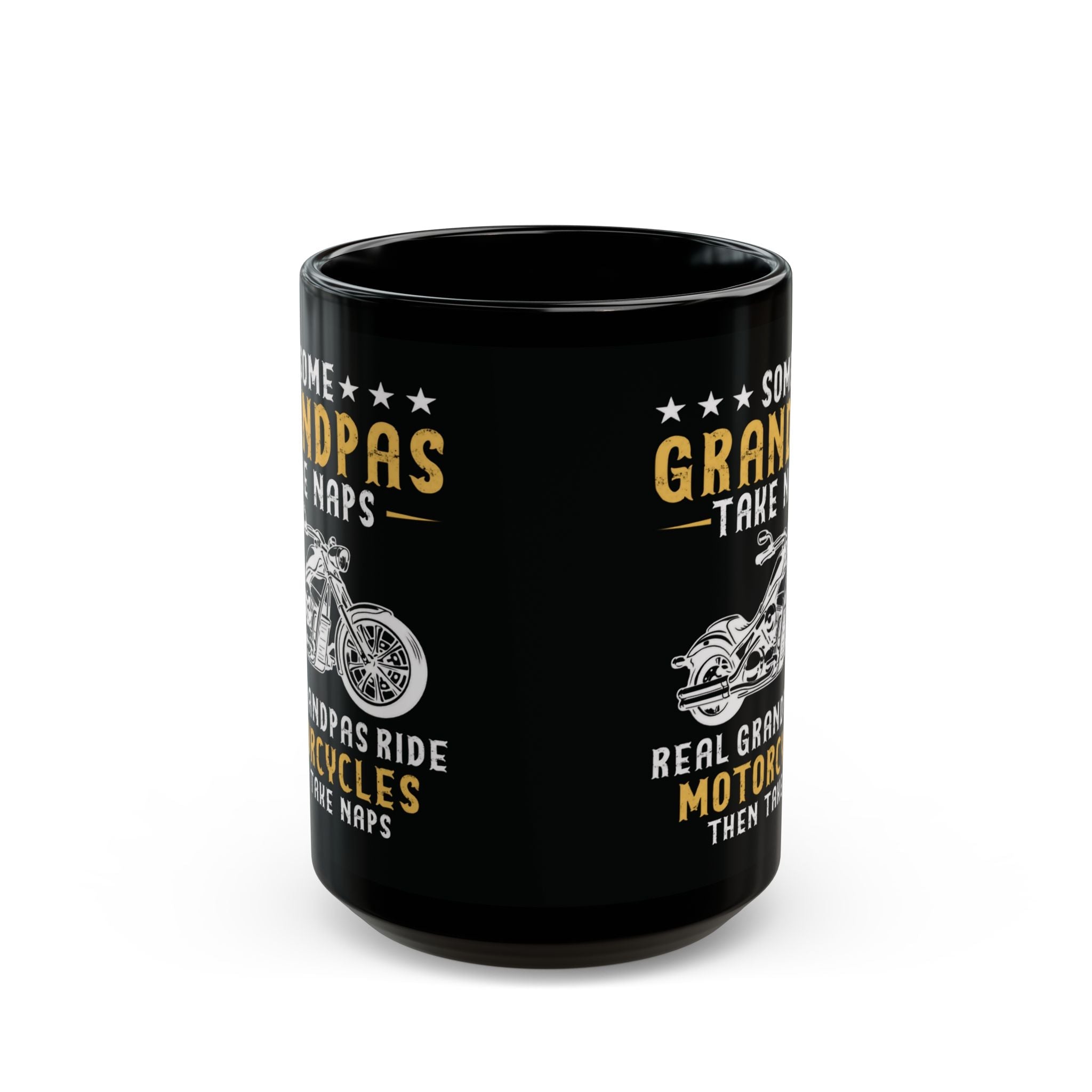 Kate McEnroe New York Personalized Biker Grandpa Mug, Fathers day, Birthday Gift, Real Grandpas Ride Motorcycles Then Take Naps, Funny Biker Granddad GiftMugs21276809137804552685