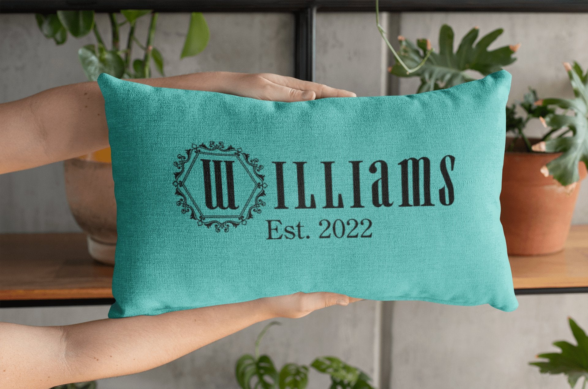 Kate McEnroe New York Personalized Family Name Lumbar Throw PillowLumbar Pillows32009263102170508225