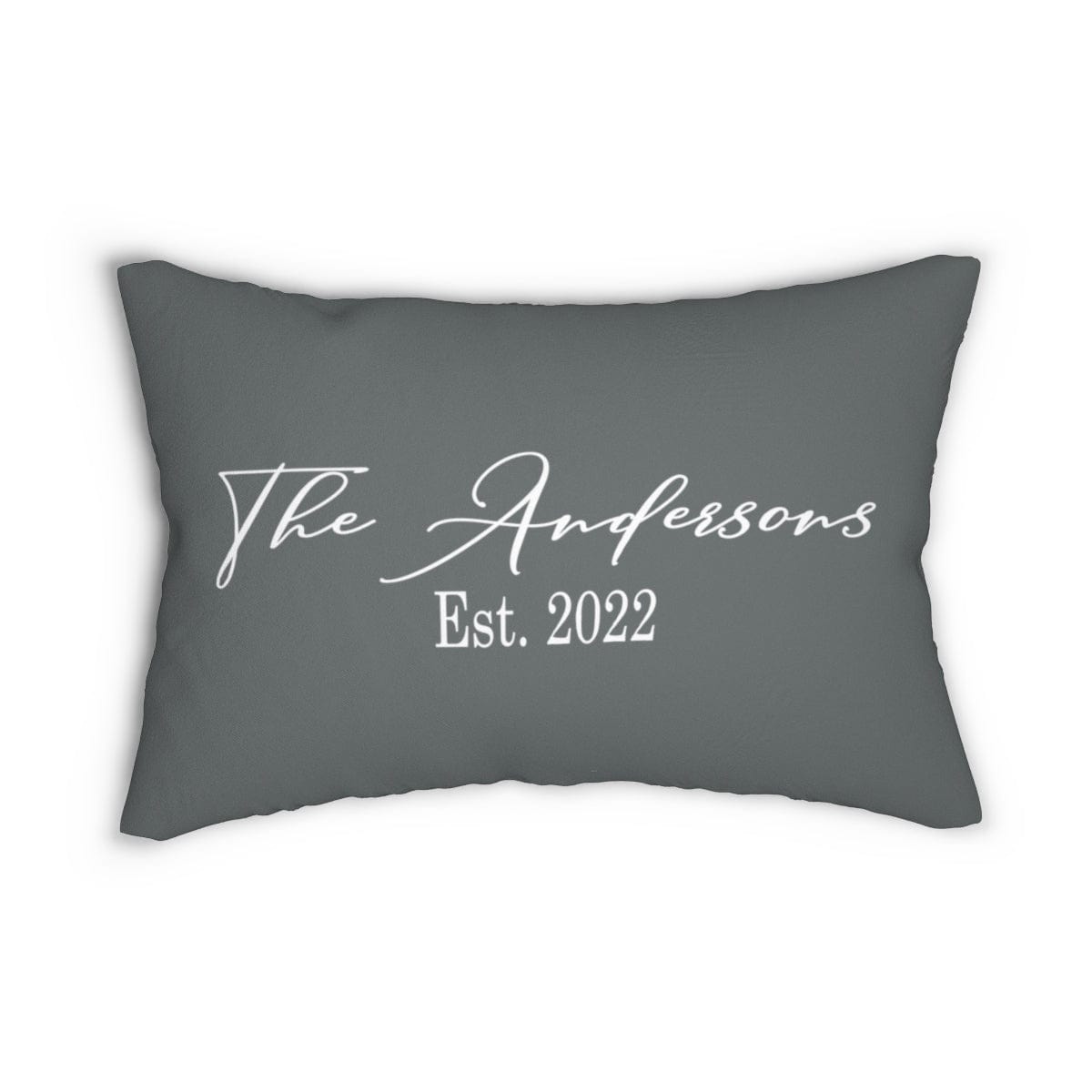 Kate McEnroe New York Personalized Family Name Lumbar Throw PillowLumbar Pillows32009263102170508225