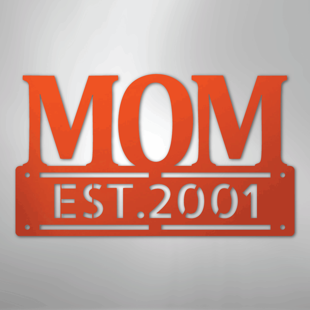 Kate McEnroe New York Personalized Mom Metal Wall Art, Mother&