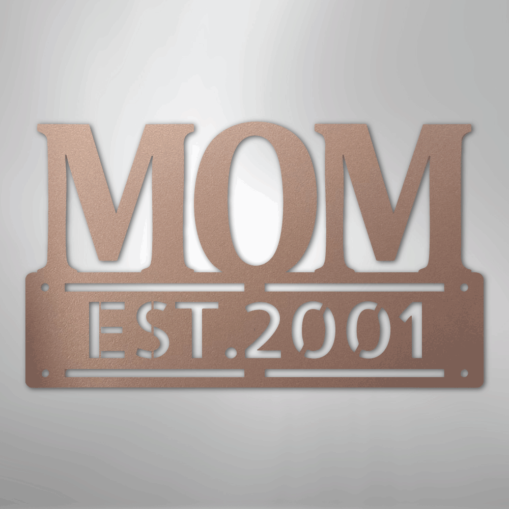 Kate McEnroe New York Personalized Mom Metal Wall Art, Mother&