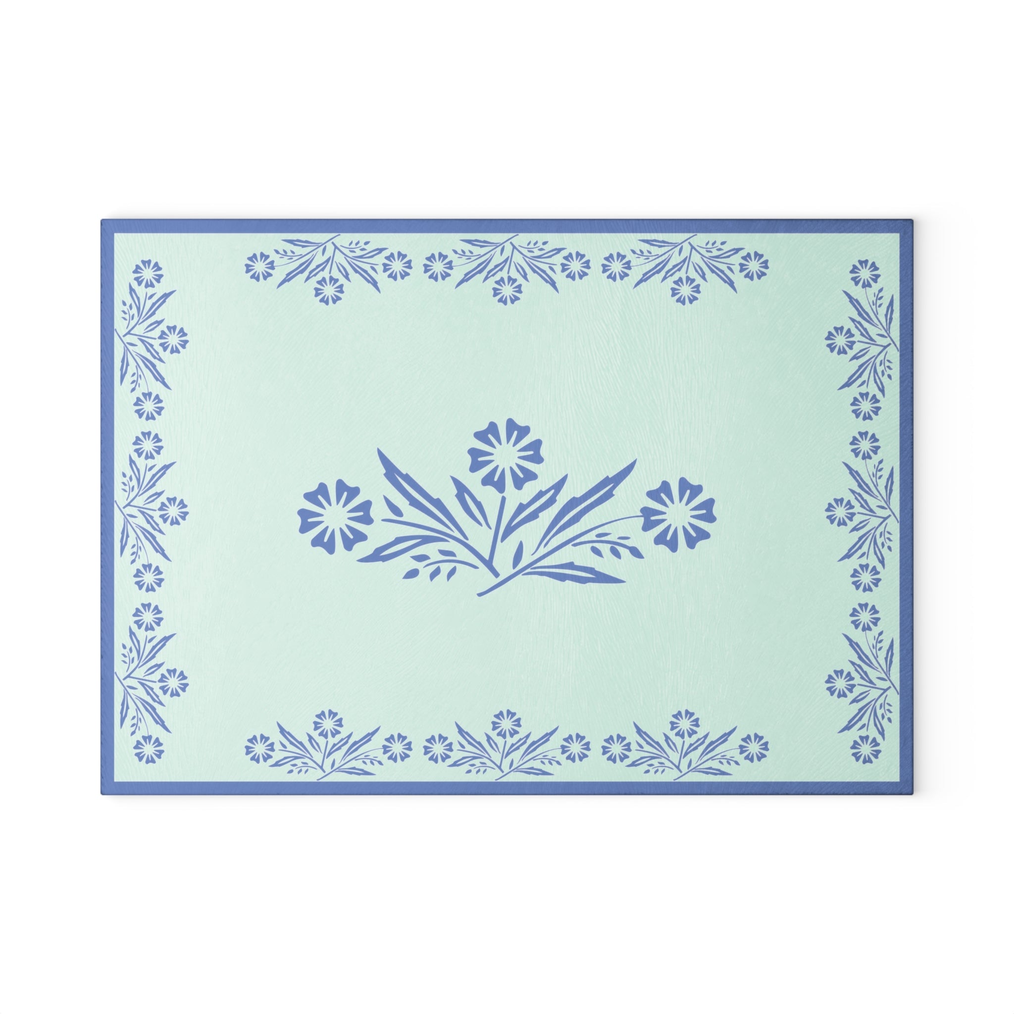 Kate McEnroe New York Pyrex Blue Cornflower Glass Cutting Board, Mid Century Modern Kitchenware, Pyrex Collector Gift, Pyrex Cheese TrayCutting Boards19628218263741391051