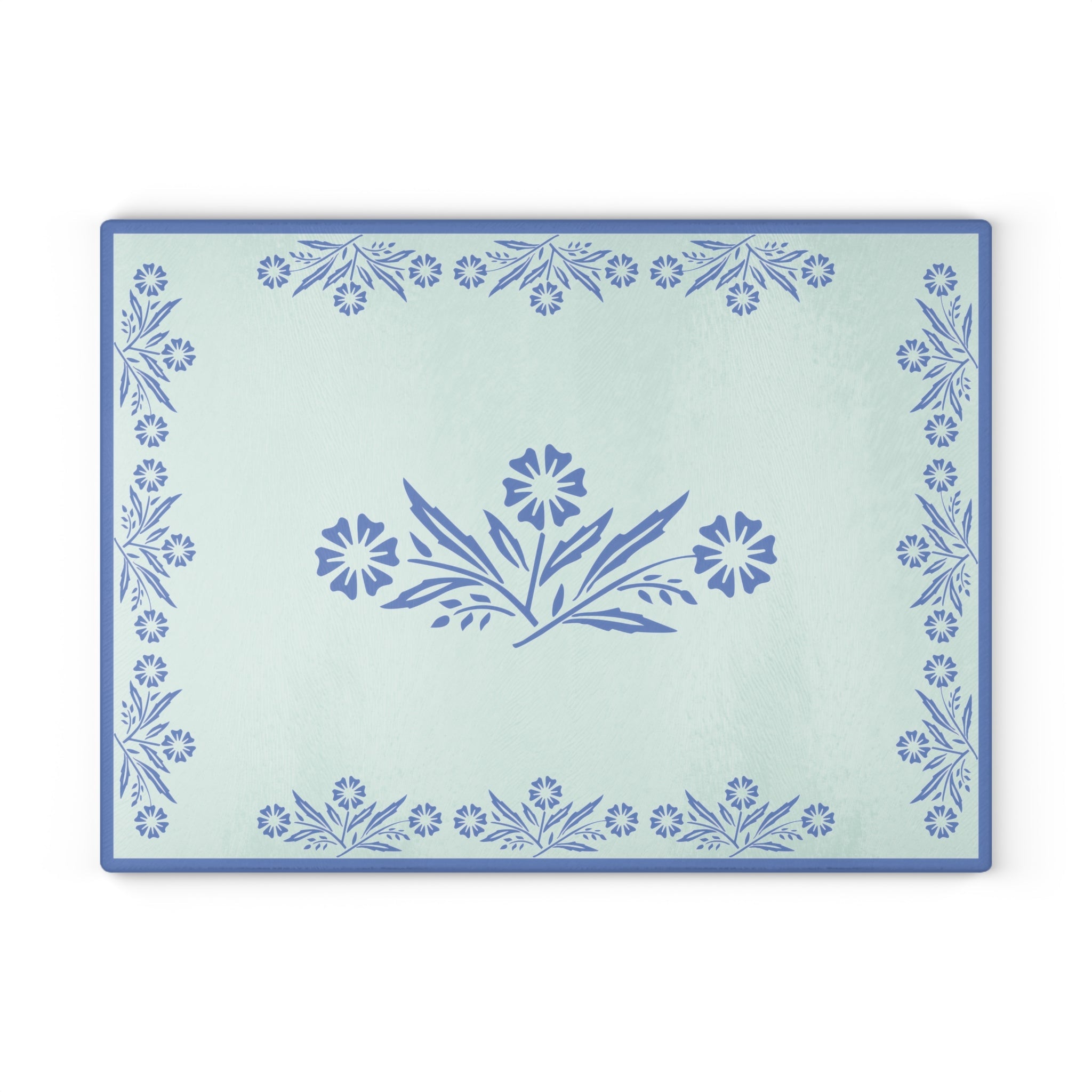 Kate McEnroe New York Pyrex Blue Cornflower Glass Cutting Board, Mid Century Modern Kitchenware, Pyrex Collector Gift, Pyrex Cheese TrayCutting Boards19628218263741391051