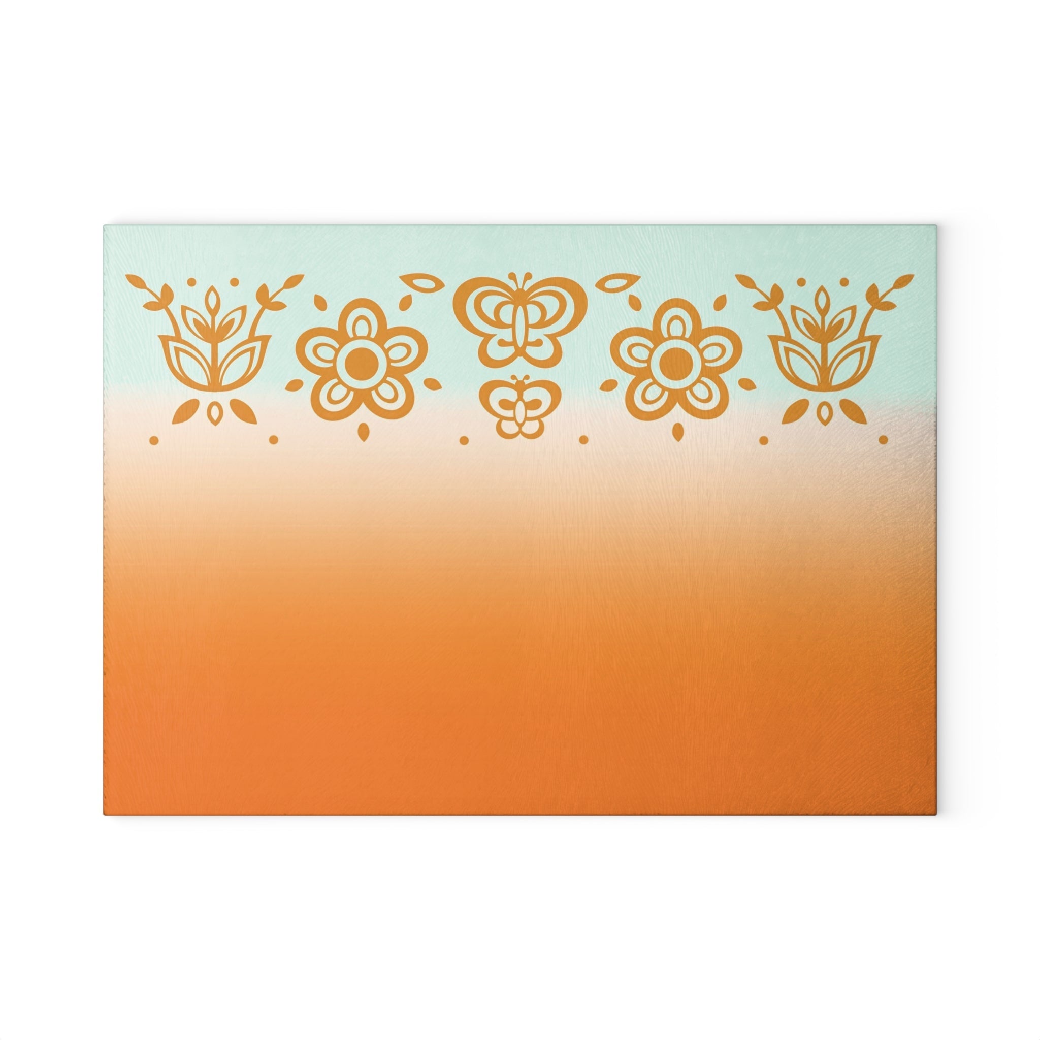 Kate McEnroe New York Pyrex Butterfly Gold Glass Cutting Board, Retro Orange Mint Mid Century Kitchen Decor, Pyrex Lover GiftsCutting Boards88283999079517363724
