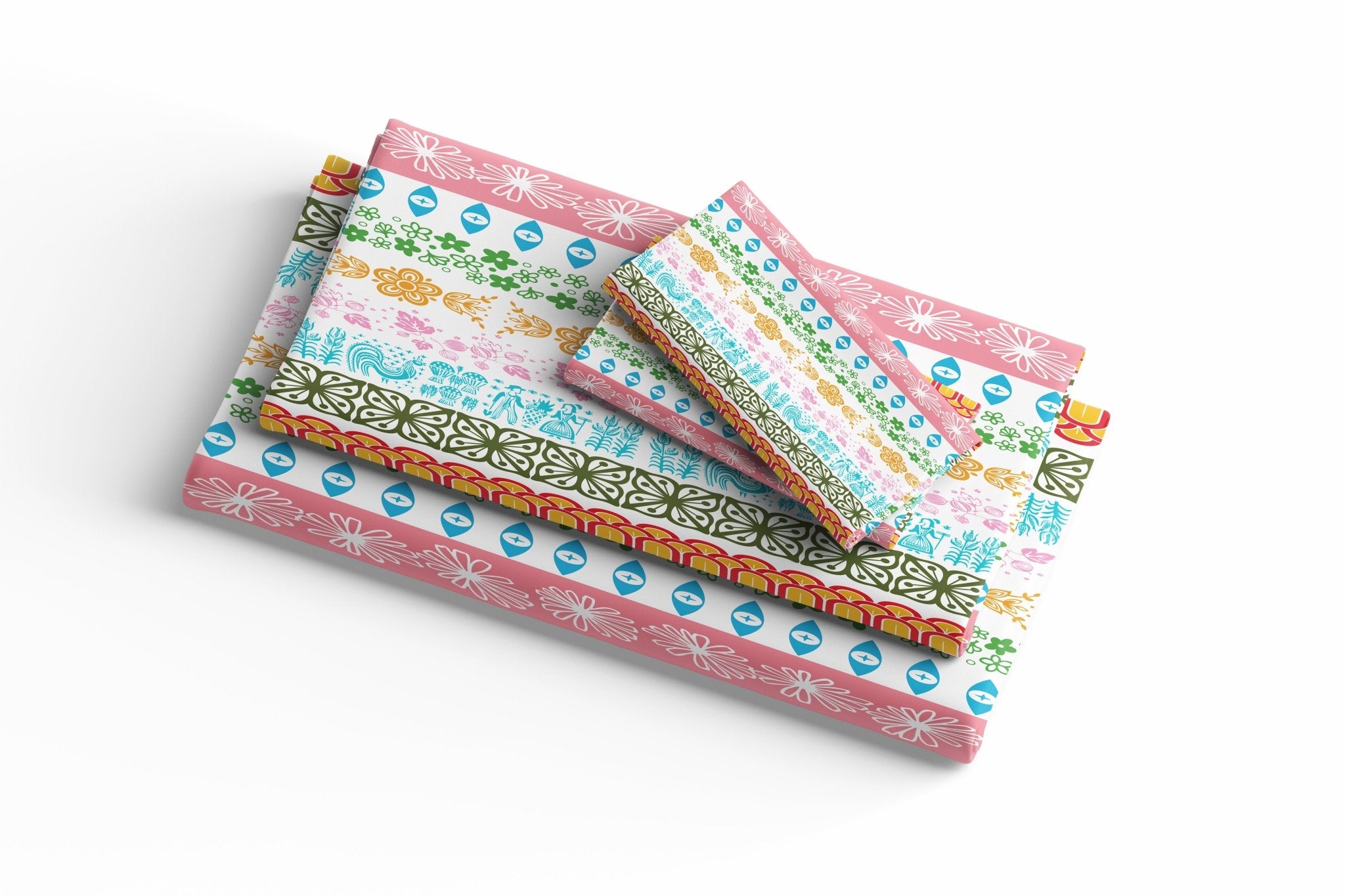 Kate McEnroe New York Pyrex Collector Mid Century Modern Cotton Bed Sheet Set, Vintage MCM StyleBed Sheet Set