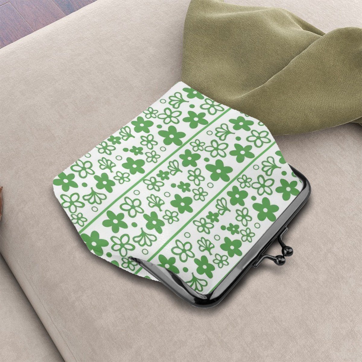 Kate McEnroe New York Pyrex Spring Blossom Mid Century Modern Daisy Kiss Lock Clasp Coin PurseCoin PursesgemsIXI2zs