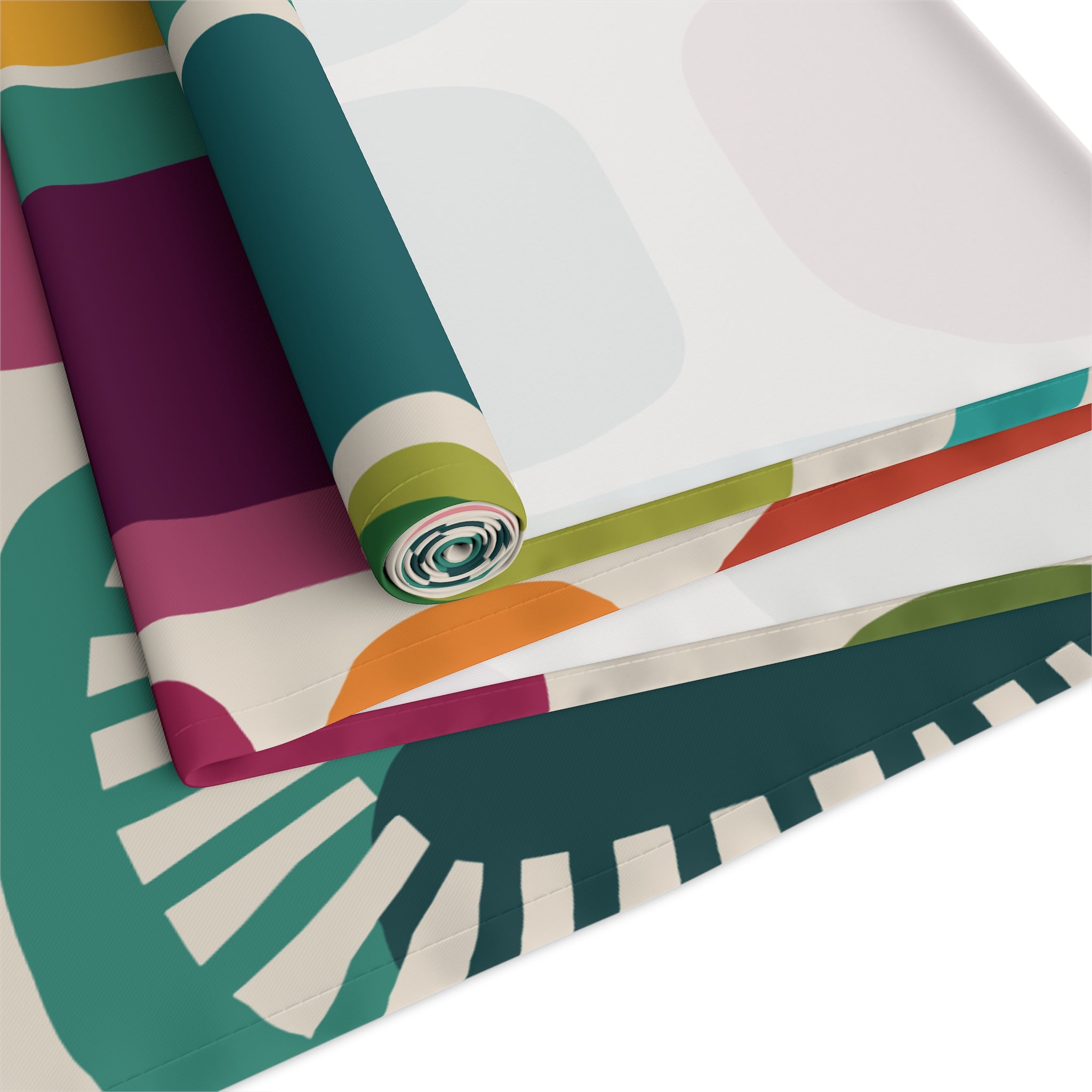 Kate McEnroe New York Retro 1960s Mid Century Modern Amoeba Table RunnerTable Runners30074952026431622977