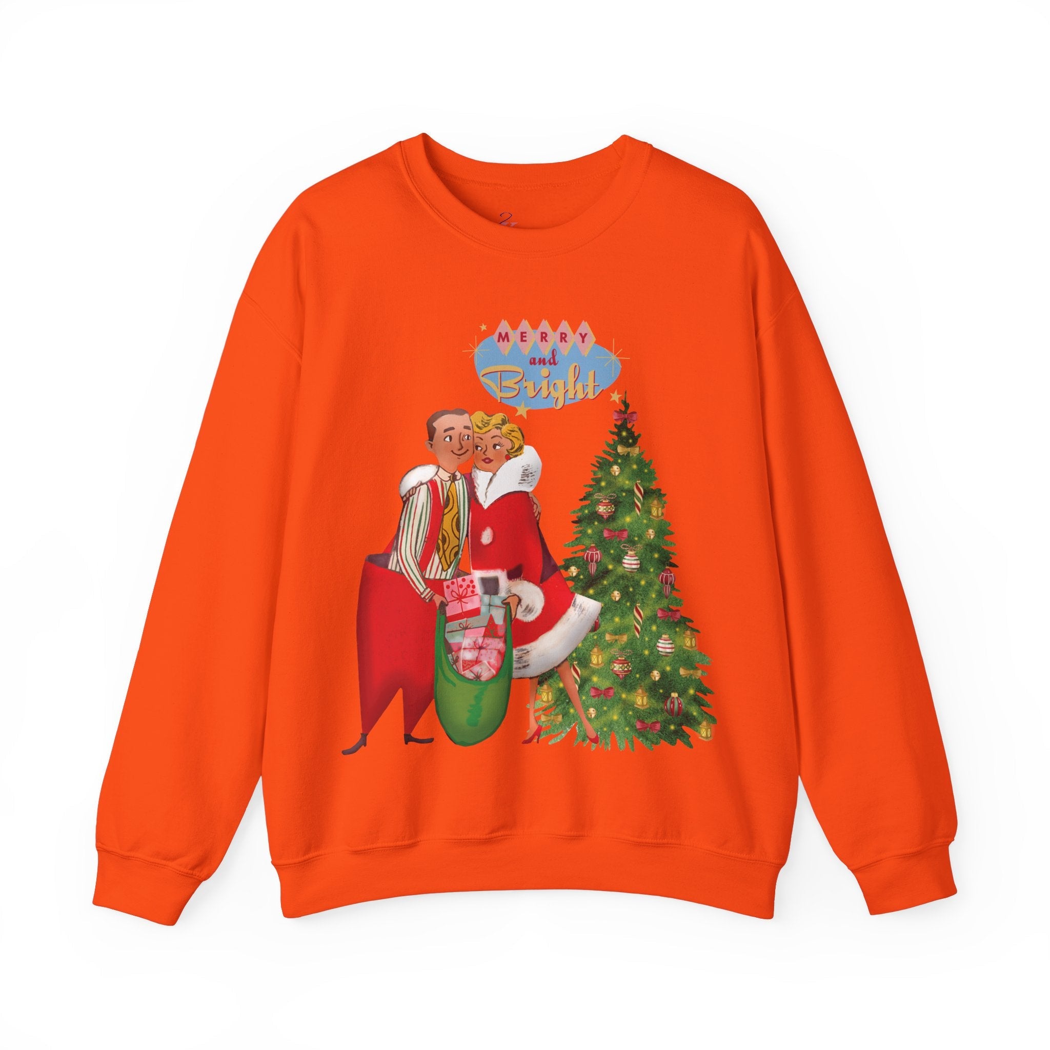 Kate McEnroe New York Retro 50s Kitsch Christmas Sweatshirt, Vintage Holiday Pullover, Mid Century Modern Festive ApparelSweatshirts59285529737114700406