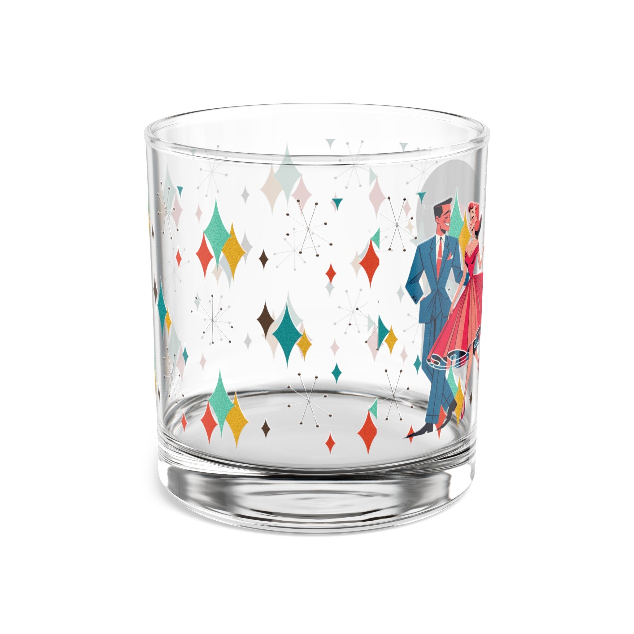 Kate McEnroe New York Retro 50s Kitschy Couple Mid Century Modern 10oz Rocks GlassCocktail Glasses48629018426669902857