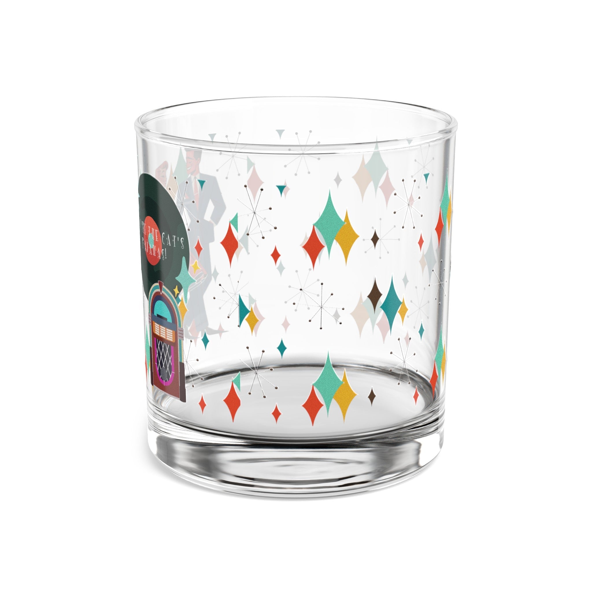 Kate McEnroe New York Retro 50s Kitschy Couple Mid Century Modern 10oz Rocks GlassCocktail Glasses48629018426669902857