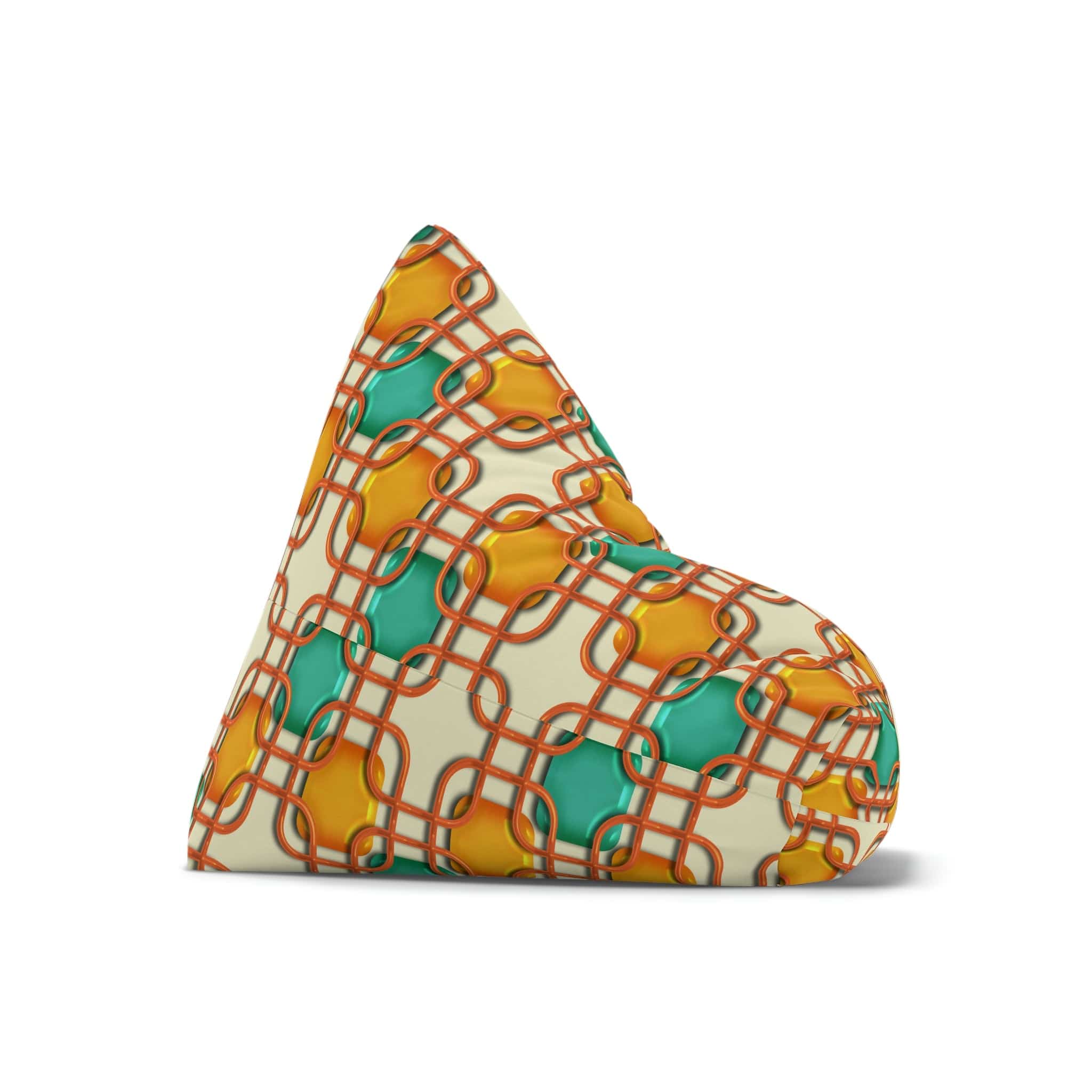 Kate McEnroe New York Retro 50s Mid Mod Geometric Bean Bag Chair CoverBean Bag Chair Covers15575803544528892171