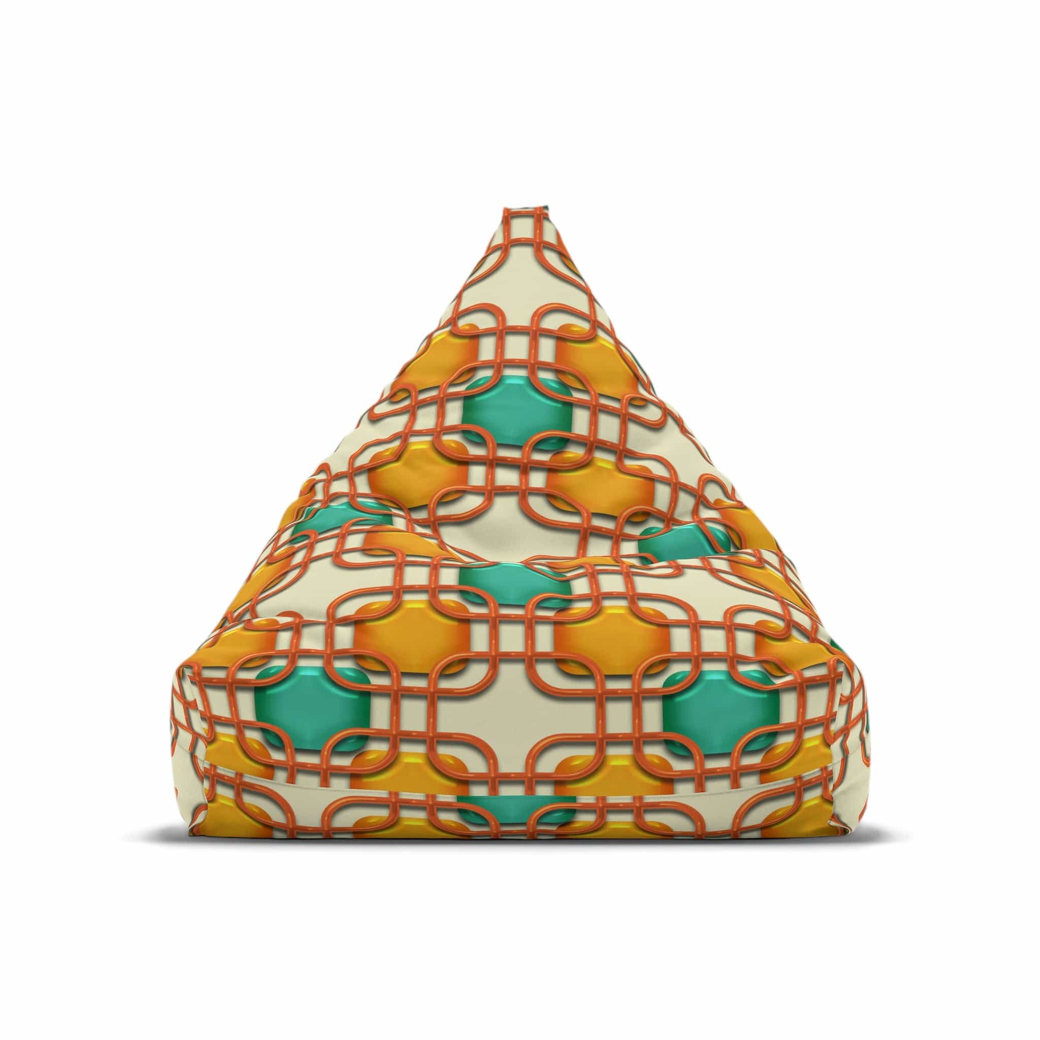 Kate McEnroe New York Retro 50s Mid Mod Geometric Bean Bag Chair CoverBean Bag Chair Covers15575803544528892171