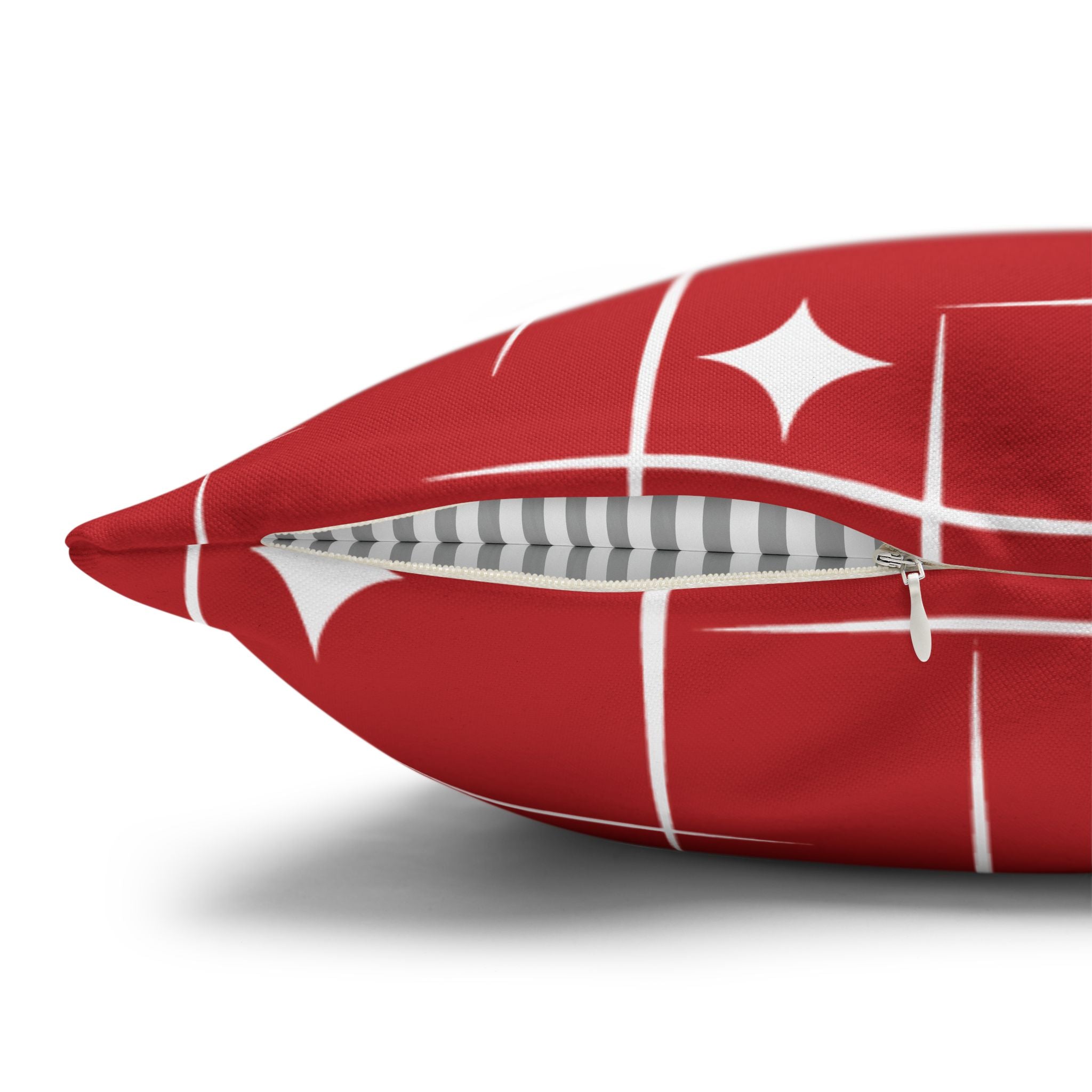 Kate McEnroe New York Retro 50s Santa Throw Pillow Cover, Mid Century Christmas Kitsch AccentThrow Pillow Covers16030949872601180356