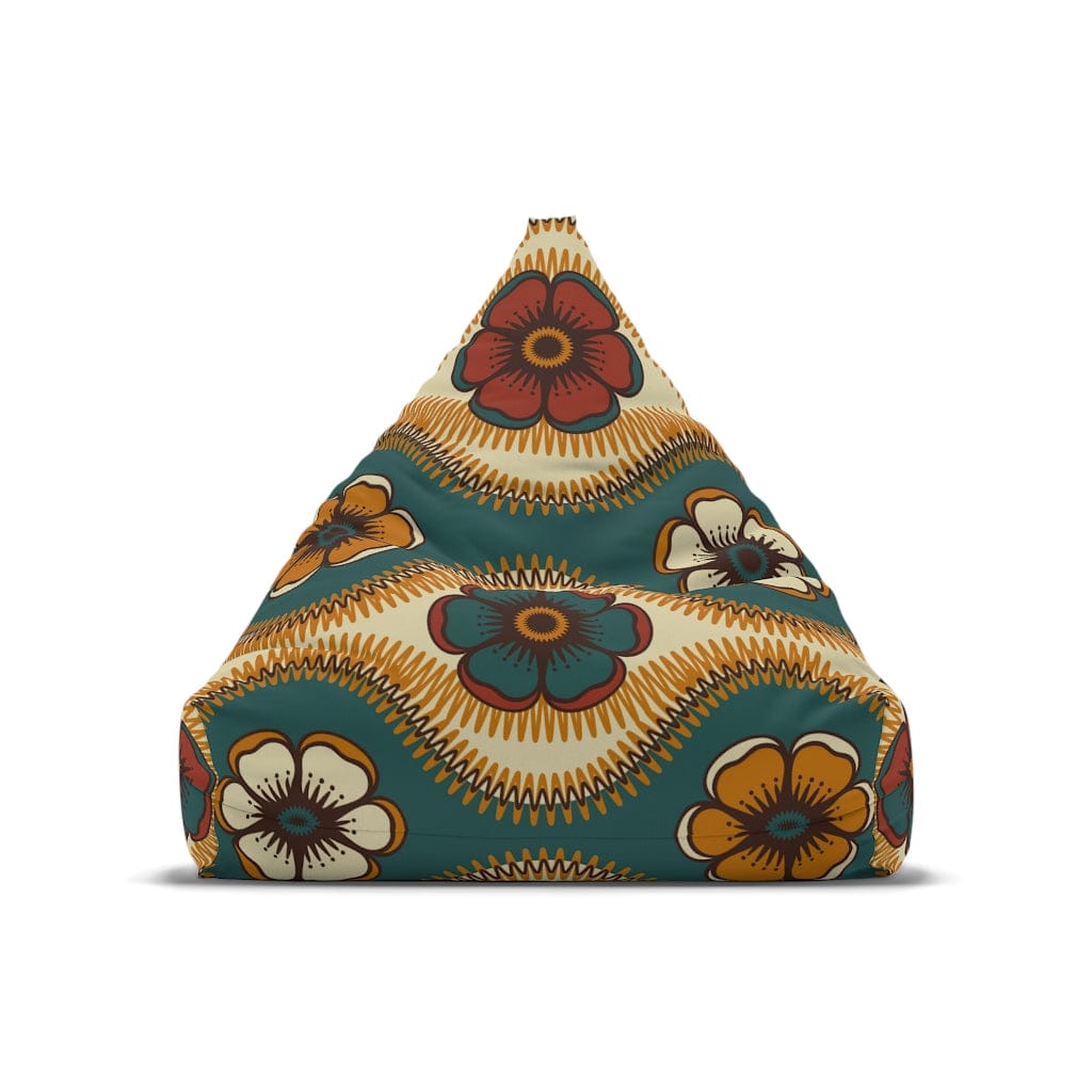 Kate McEnroe New York Retro 60s Floral Bean Bag Chair CoverBean Bag Chair Covers11418563837745926435