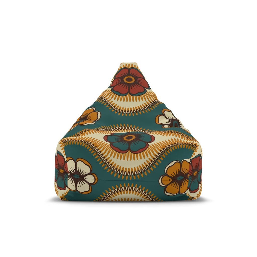 Kate McEnroe New York Retro 60s Floral Bean Bag Chair CoverBean Bag Chair Covers16932325411551088145