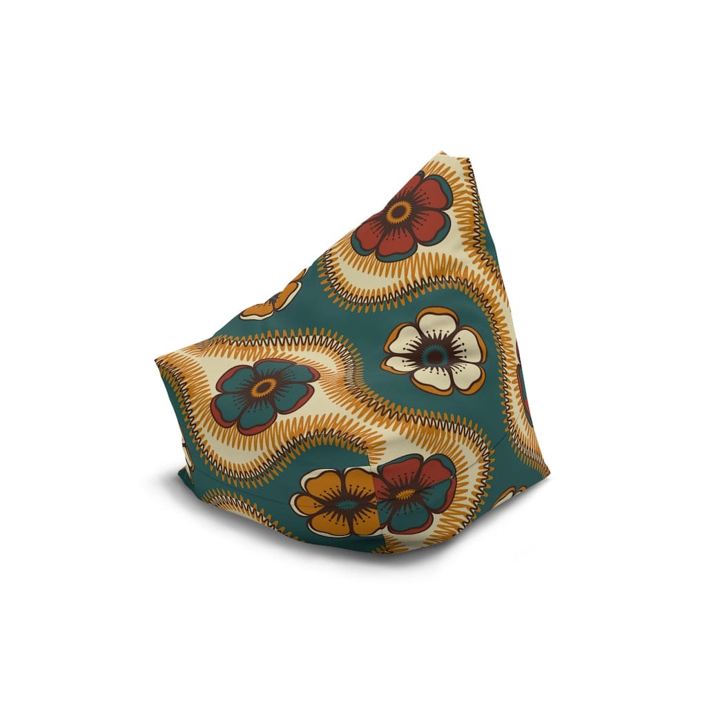 Kate McEnroe New York Retro 60s Floral Bean Bag Chair CoverBean Bag Chair Covers16932325411551088145