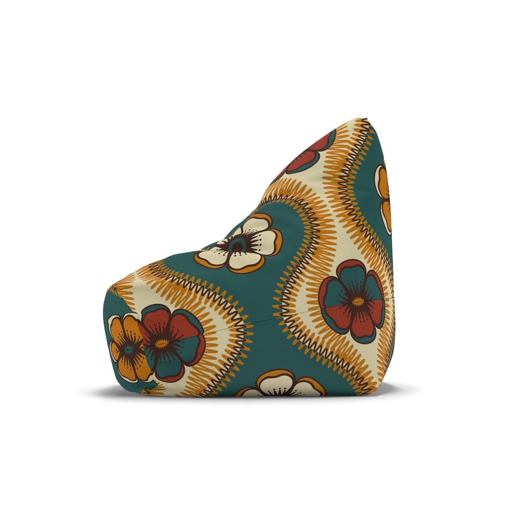Kate McEnroe New York Retro 60s Floral Bean Bag Chair CoverBean Bag Chair Covers16932325411551088145