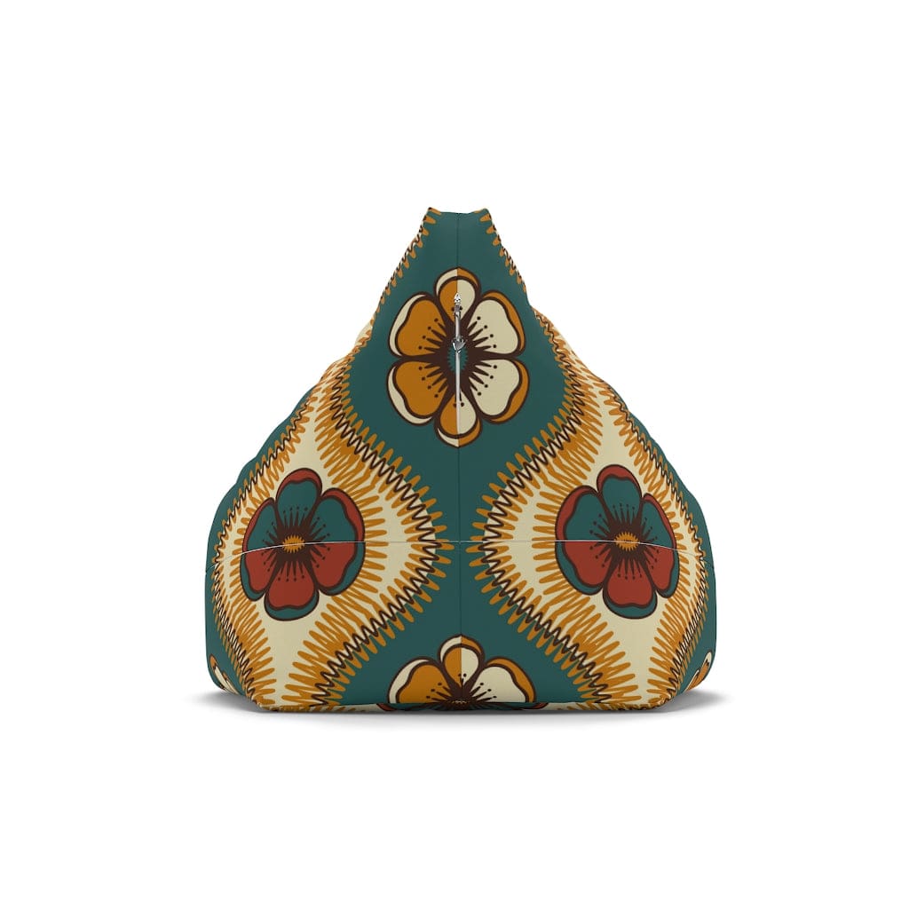 Kate McEnroe New York Retro 60s Floral Bean Bag Chair CoverBean Bag Chair Covers16932325411551088145