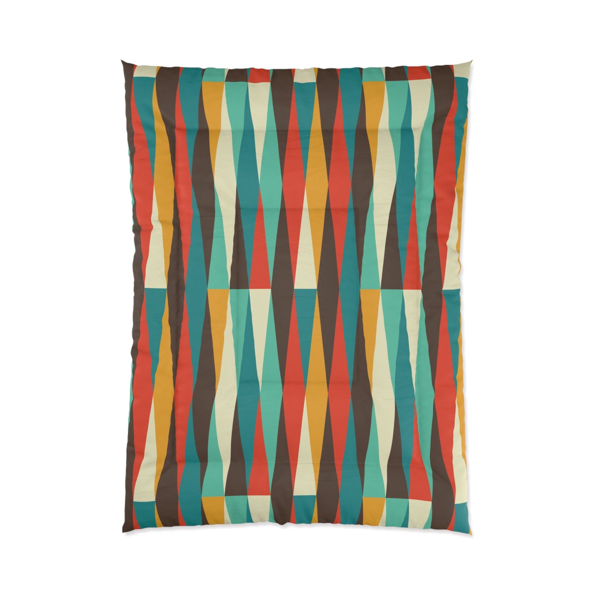 Kate McEnroe New York Retro 60s Mid Century Modern Geometric Diamonds ComforterComforters90884021029744460279