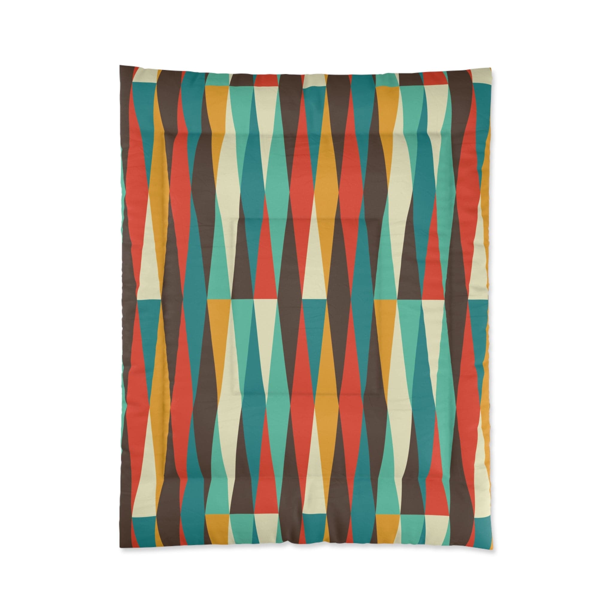 Kate McEnroe New York Retro 60s Mid Century Modern Geometric Diamonds ComforterComforters90884021029744460279