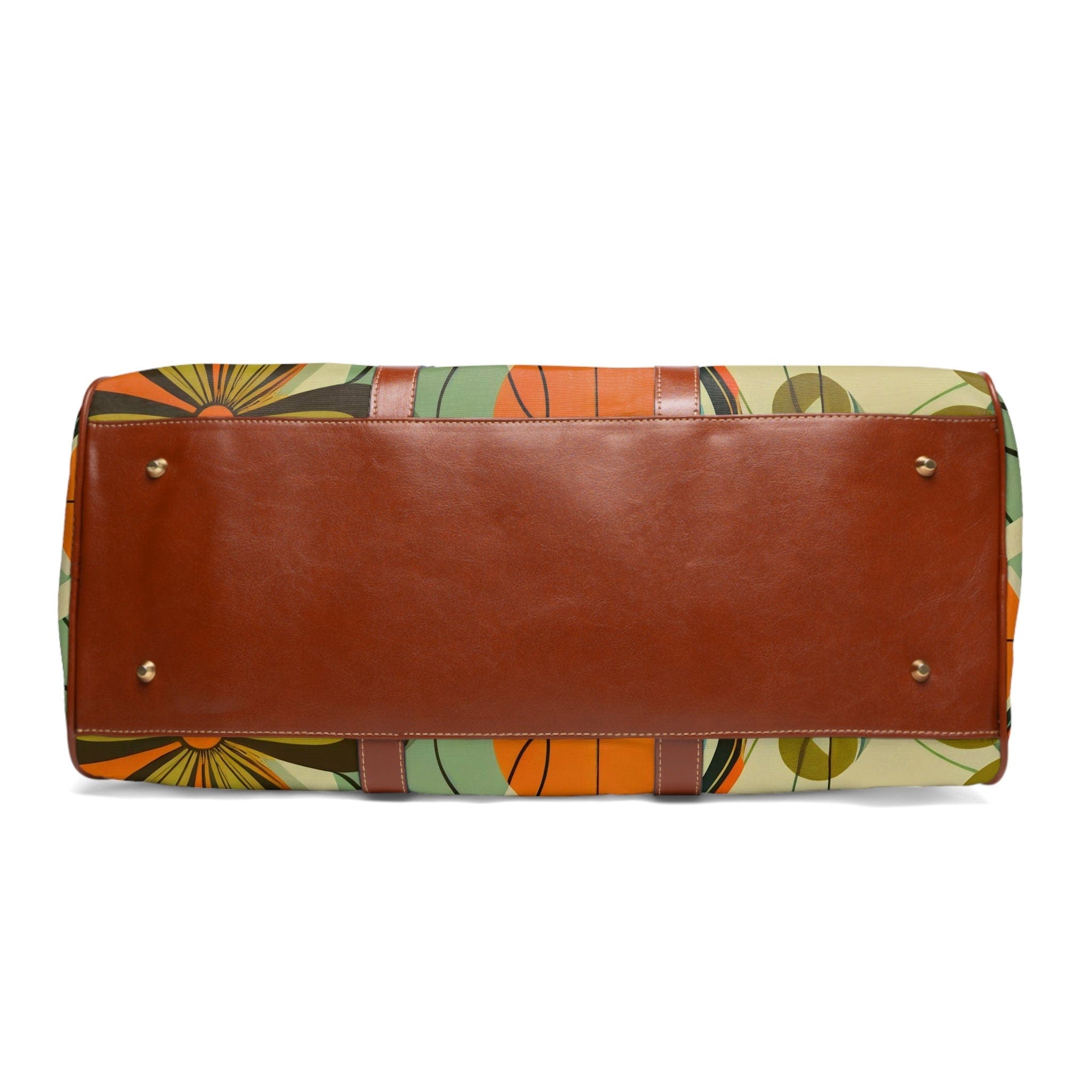 Kate McEnroe New York Retro 60s Mid Mod Daisy Travel Bag, MCM Geometric Duffel Bag, Leather, Fabric Carry on Bag, Weekender Bag - 123581223Duffel Bags48667519455570585360