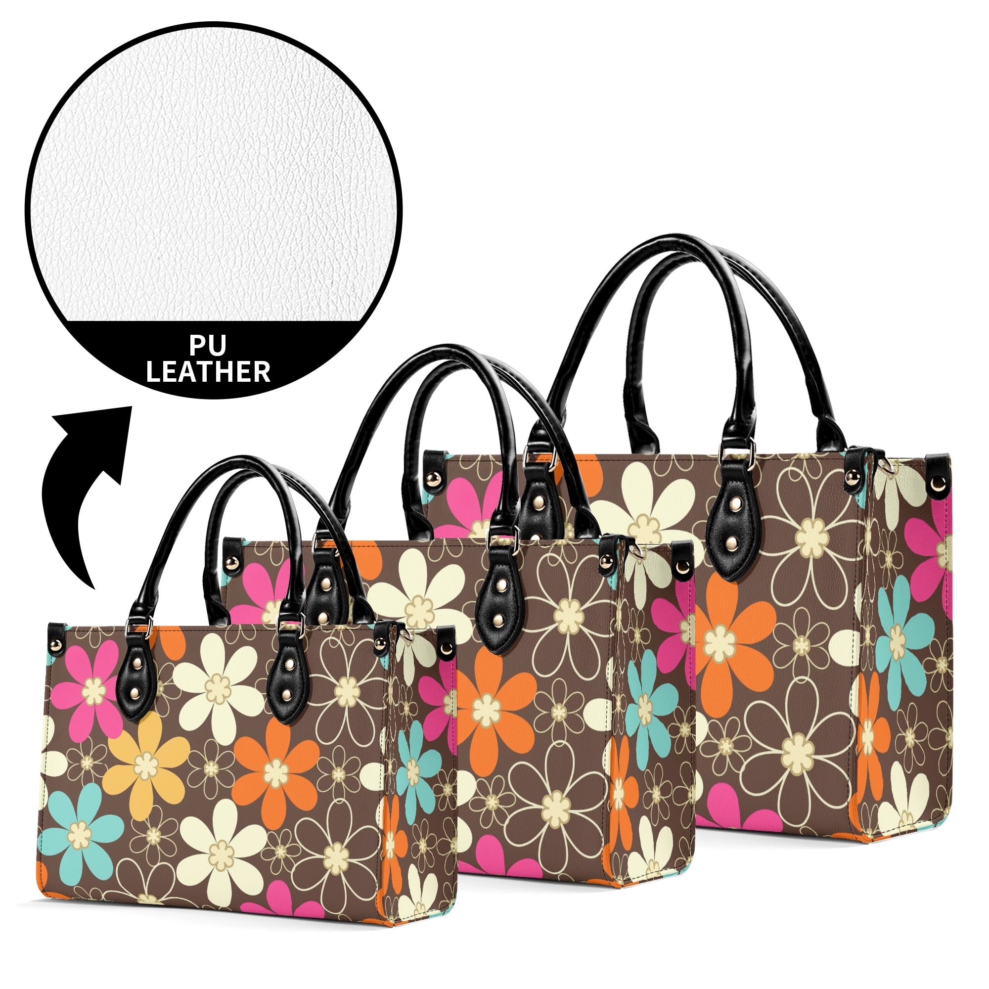 Kate McEnroe New York Retro 60s Mod Daisy Handbag, Mid Century Modern Floral Groovy Mod PurseHandbagsWE9VO86W - 1