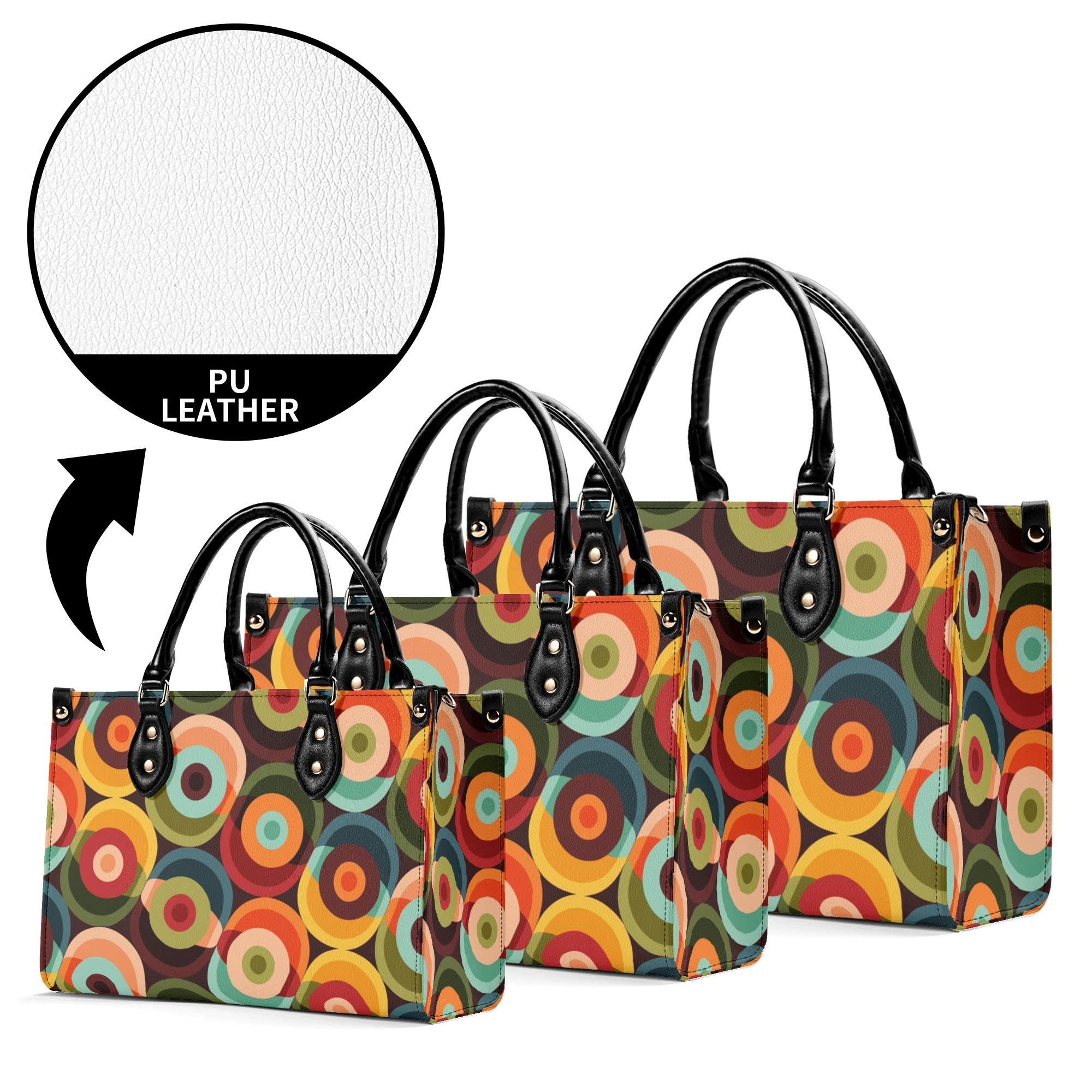 Kate McEnroe New York Retro 60s Orbs Handbag, Mid Century Modern Geometric Groovy MCM ToteHandbagsNRQ3D7EY - 1