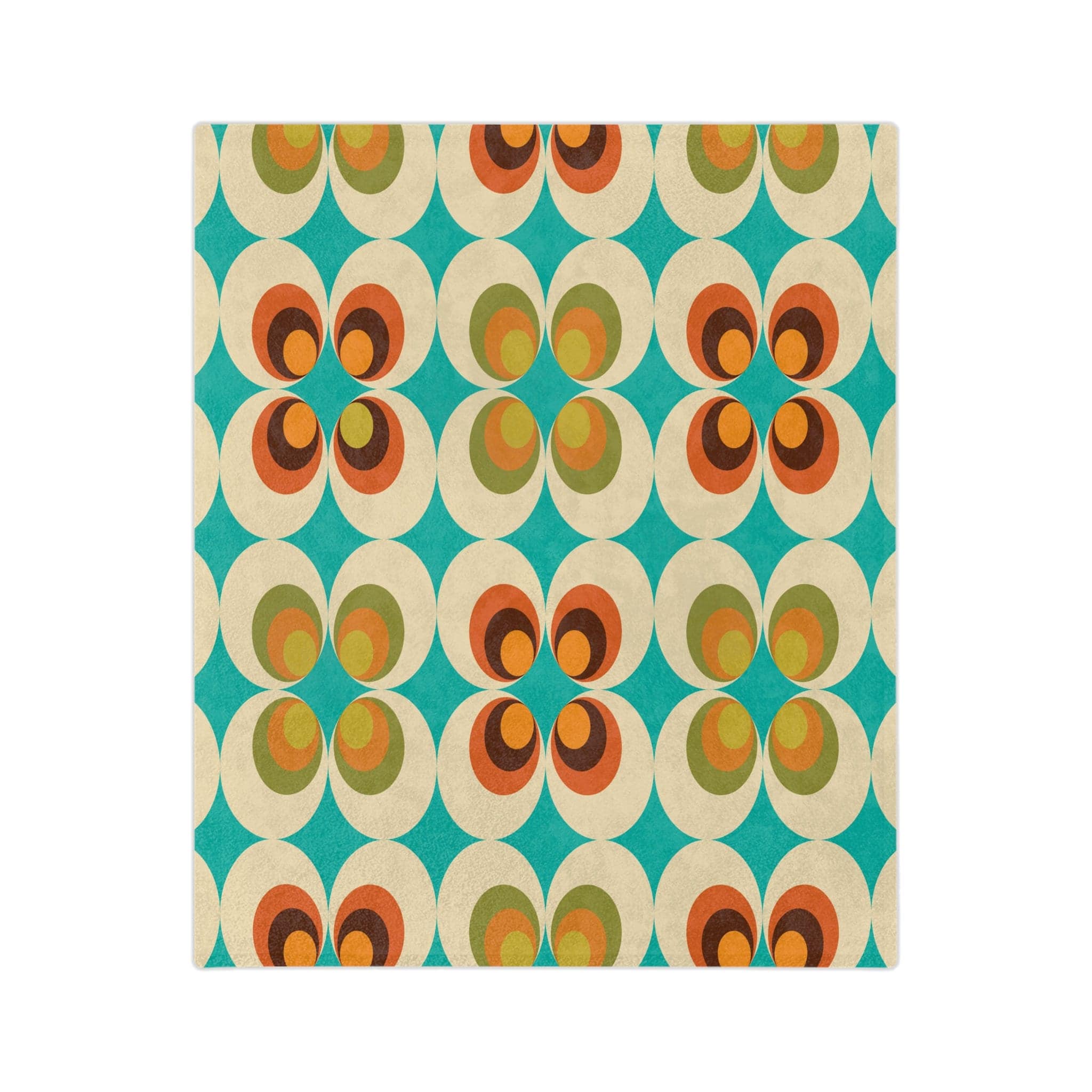 Kate McEnroe New York Retro 70s Bold Daisy Floral Minky Fleece Blanket, Mid Century Modern Lime and Mustard Yellow Funky Flower Power Couch Sofa Throw - 13419123Blankets22790941275675098777