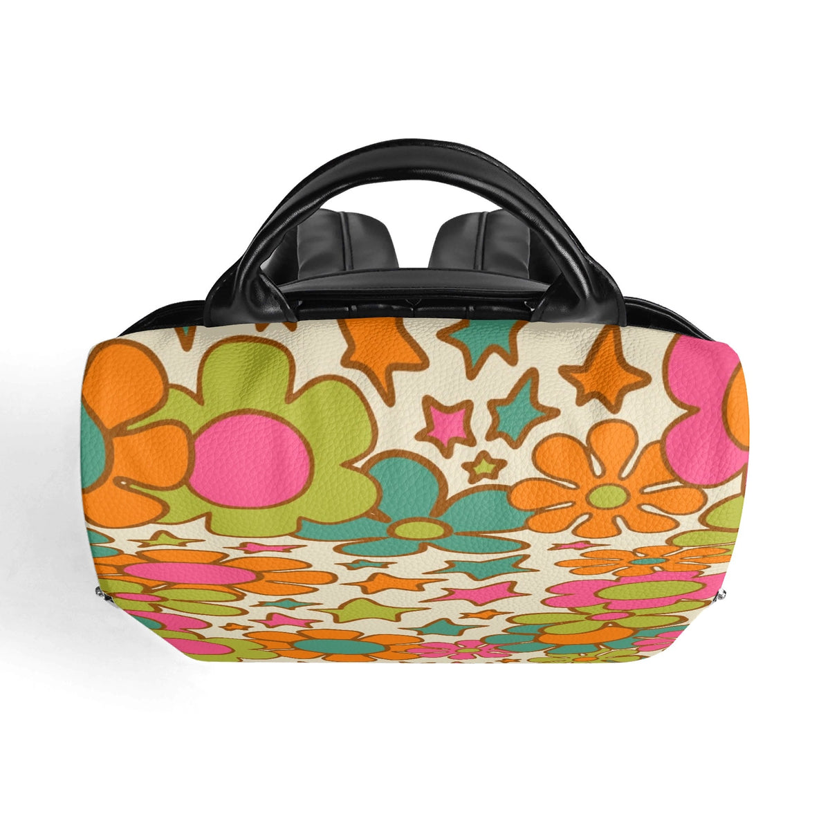Kate McEnroe New York Retro 70s Flower Power Backpack, Groovy Floral Travel BagBackpacksN2M09RDN-1