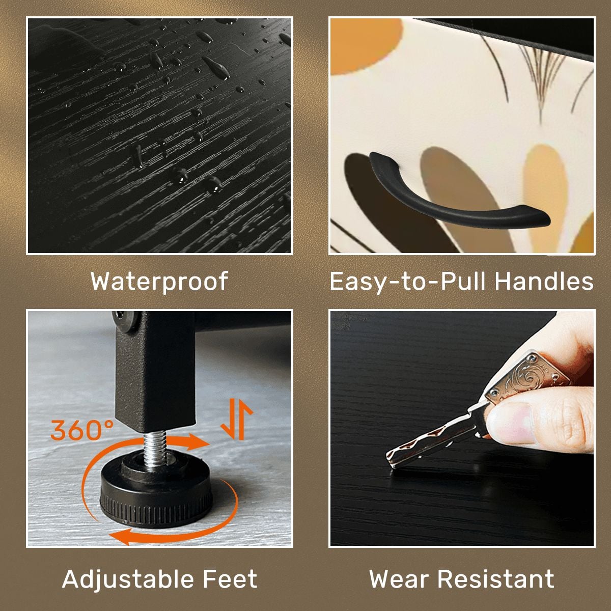 Kate McEnroe New York Retro 70s Groovy Paisley Psychedelic Floral 4 Drawer DresserDressers8IOBebyqy4