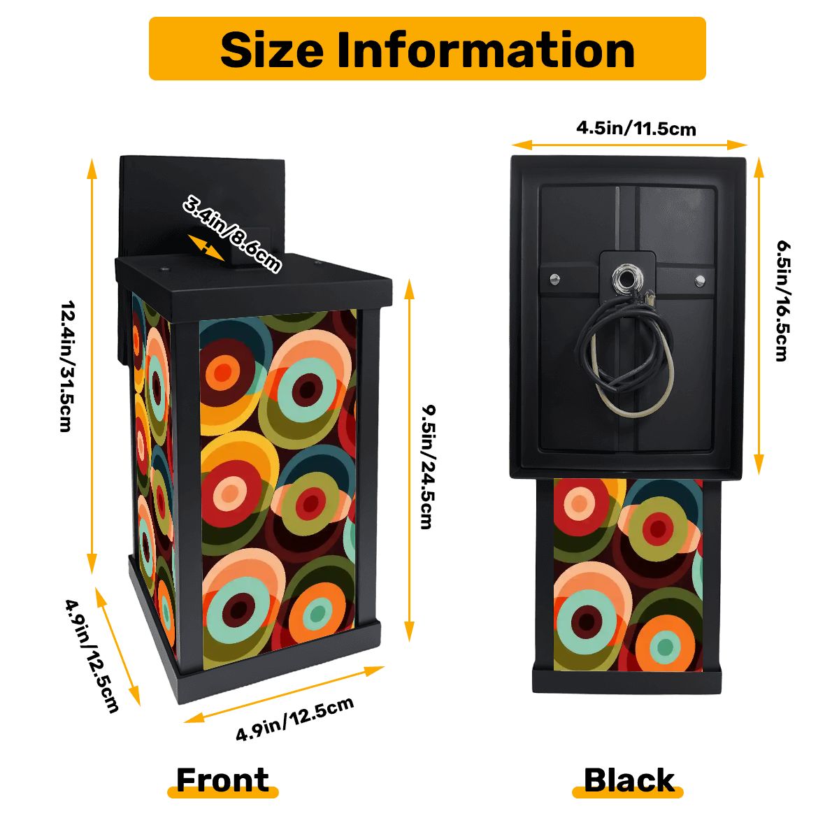 Kate McEnroe New York Retro 70s Psychedelic Orbs Wall Sconce, Mid Century Modern Indoor Outdoor LightOutdoor Wall Lightsp4mYJBtfii