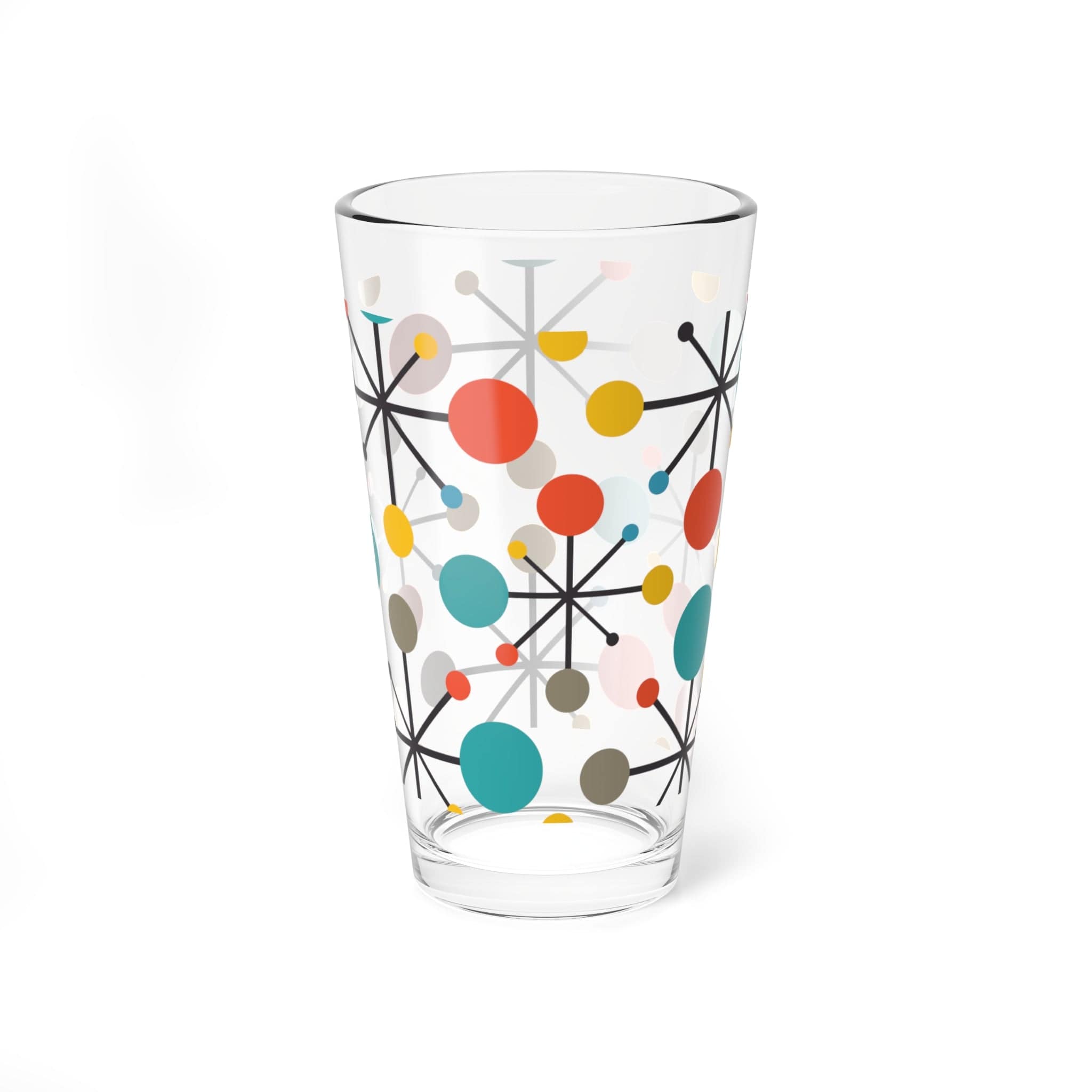 Kate McEnroe New York Retro Atomic Barware, Mid Century Modern Cocktail, Mixing, Shaker, Pint, Drinking Glass, 60s Style Drinkware, MCM Party GlasswareMixing Glasses24115169093049862755