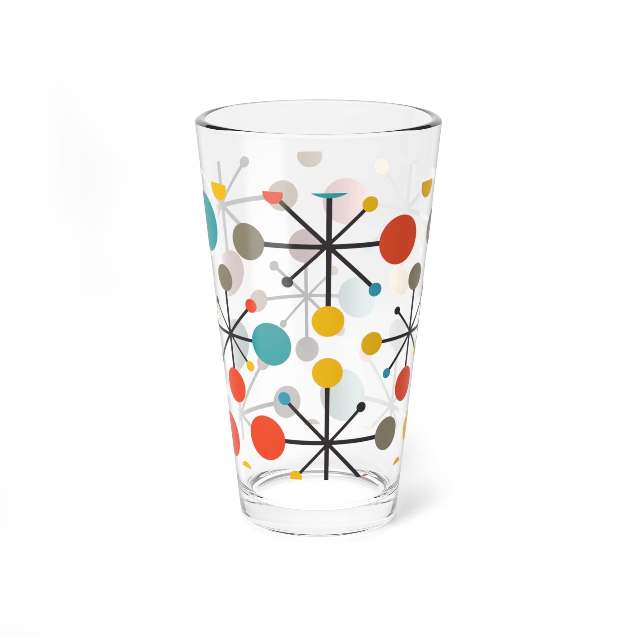 Kate McEnroe New York Retro Atomic Barware, Mid Century Modern Cocktail, Mixing, Shaker, Pint, Drinking Glass, 60s Style Drinkware, MCM Party GlasswareMixing Glasses24115169093049862755