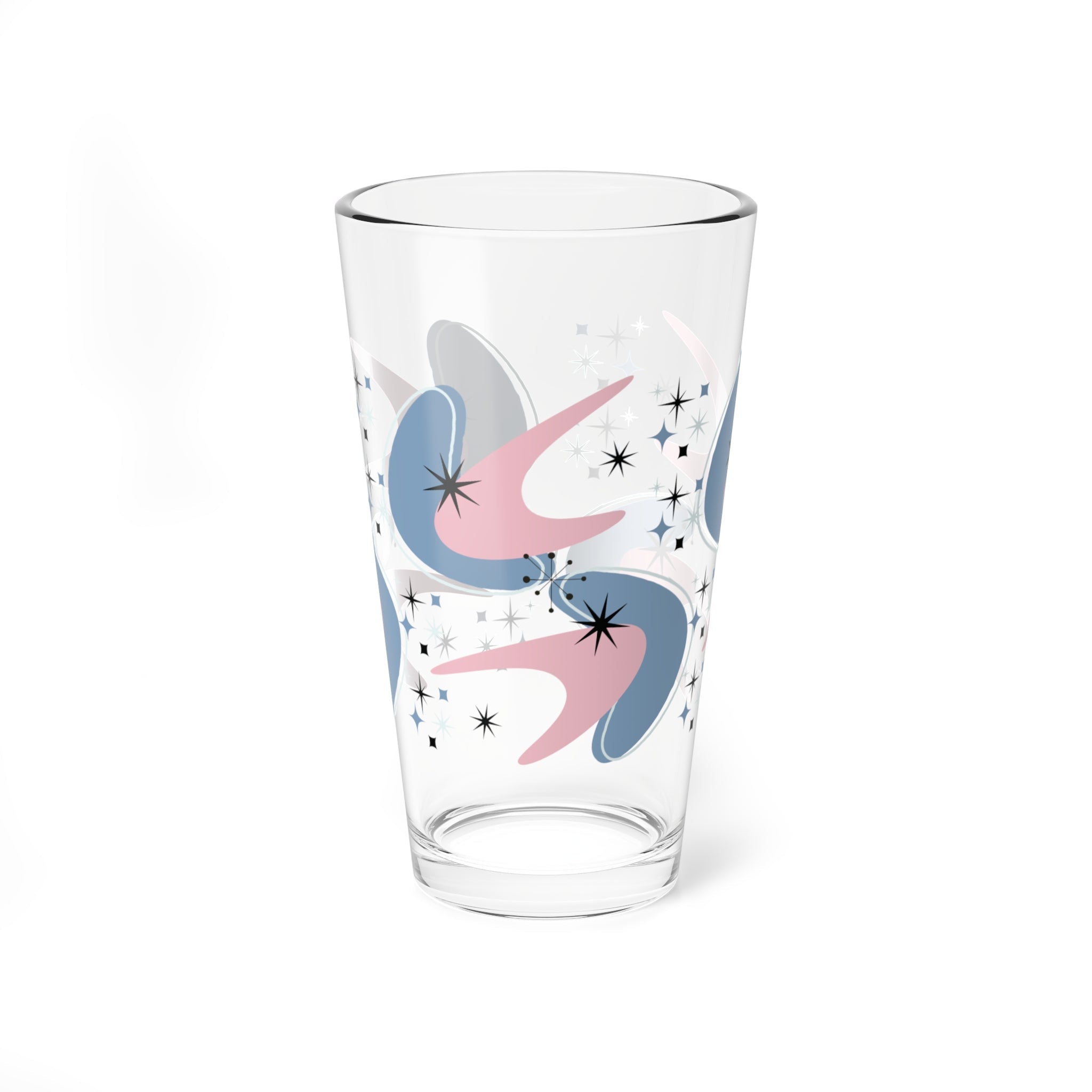 Kate McEnroe New York Retro Atomic Boomerang Starburst Pint Glass Mid Century Modern Beer Glass DrinkwarePint Glasses81795938123990797511