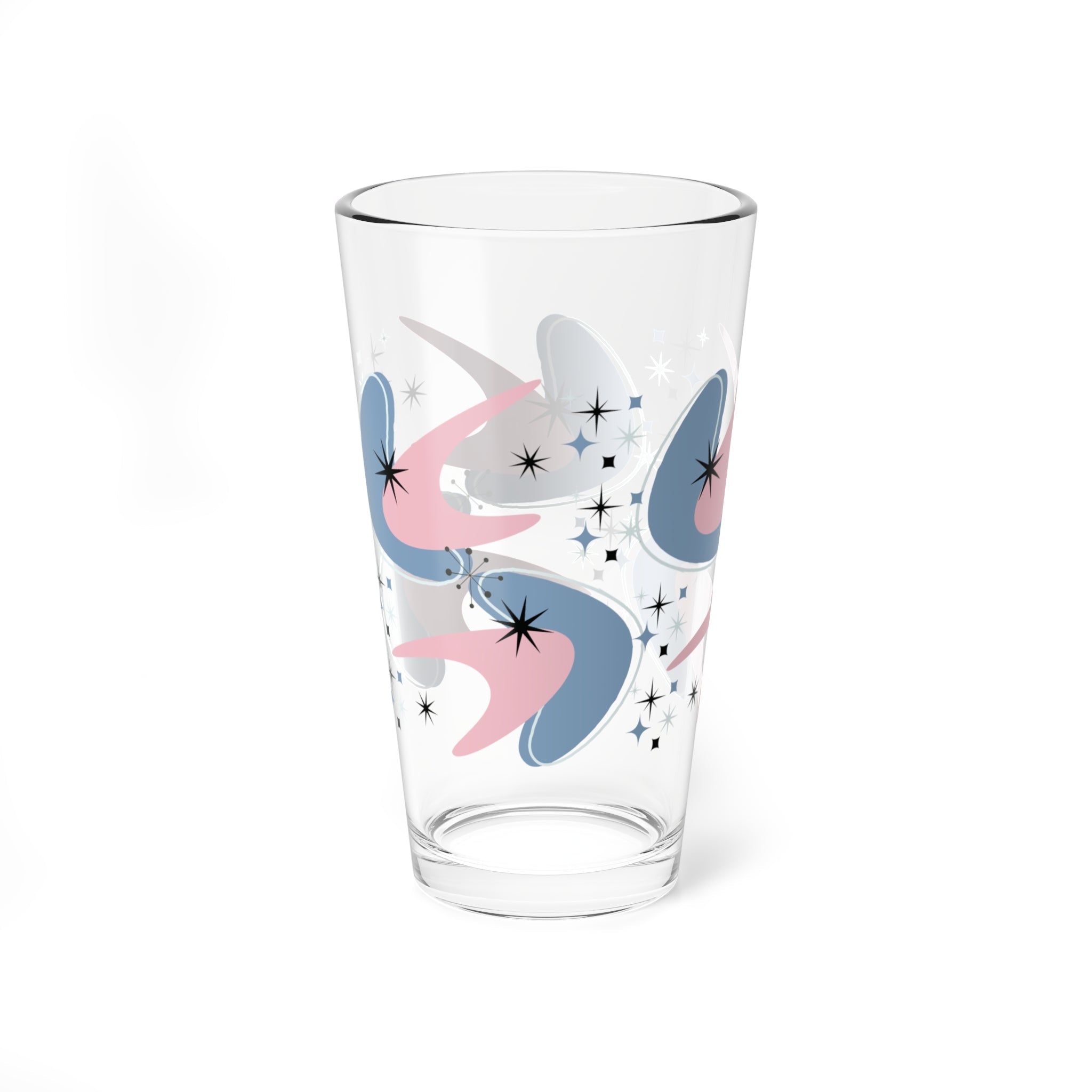 Kate McEnroe New York Retro Atomic Boomerang Starburst Pint Glass Mid Century Modern Beer Glass DrinkwarePint Glasses81795938123990797511