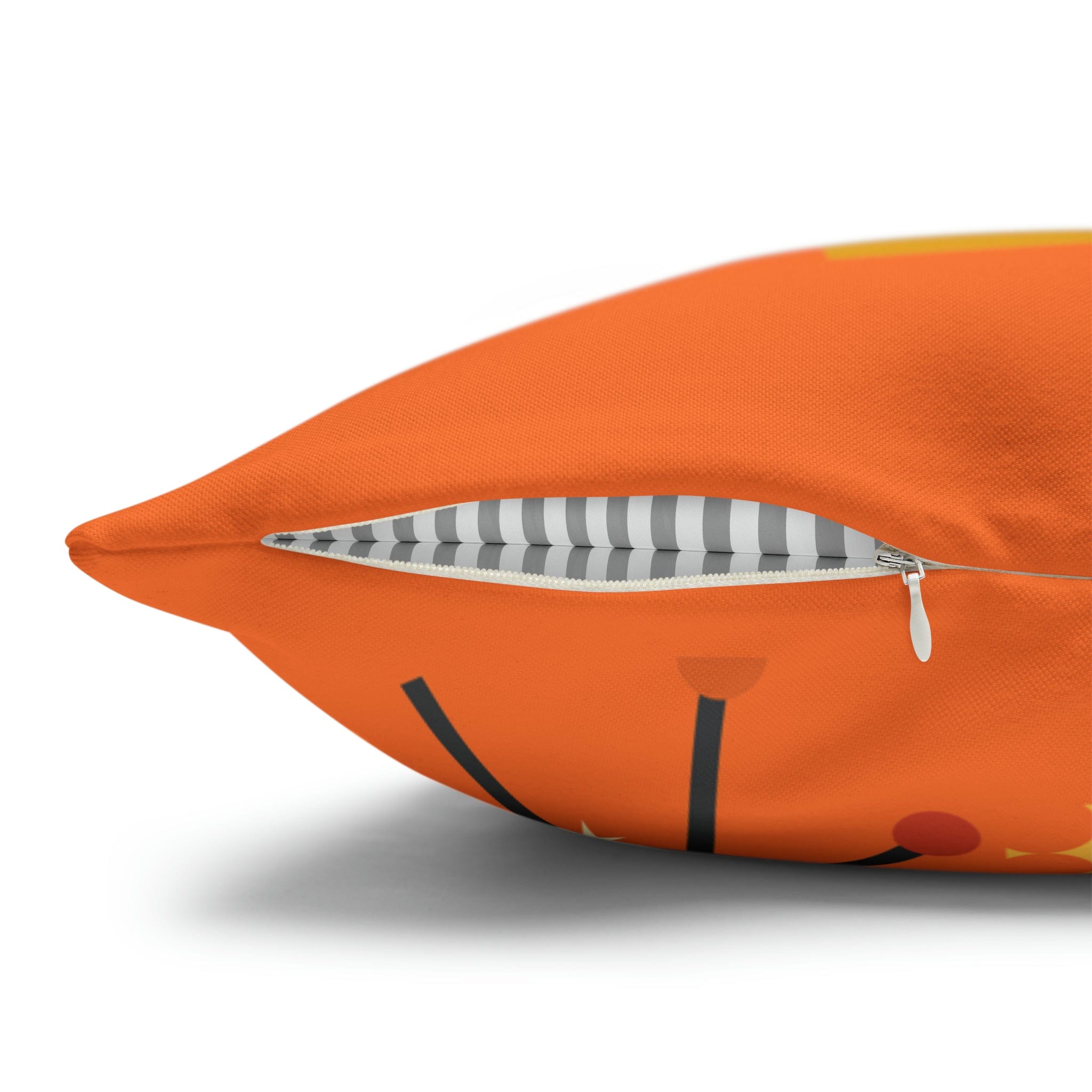 Kate McEnroe New York Retro Atomic Cat Pillow Cover, Mid Century Modern Orange, Teal, Yellow Cushion Covers, MCM Pillow CaseThrow Pillow Covers19956635469152840928