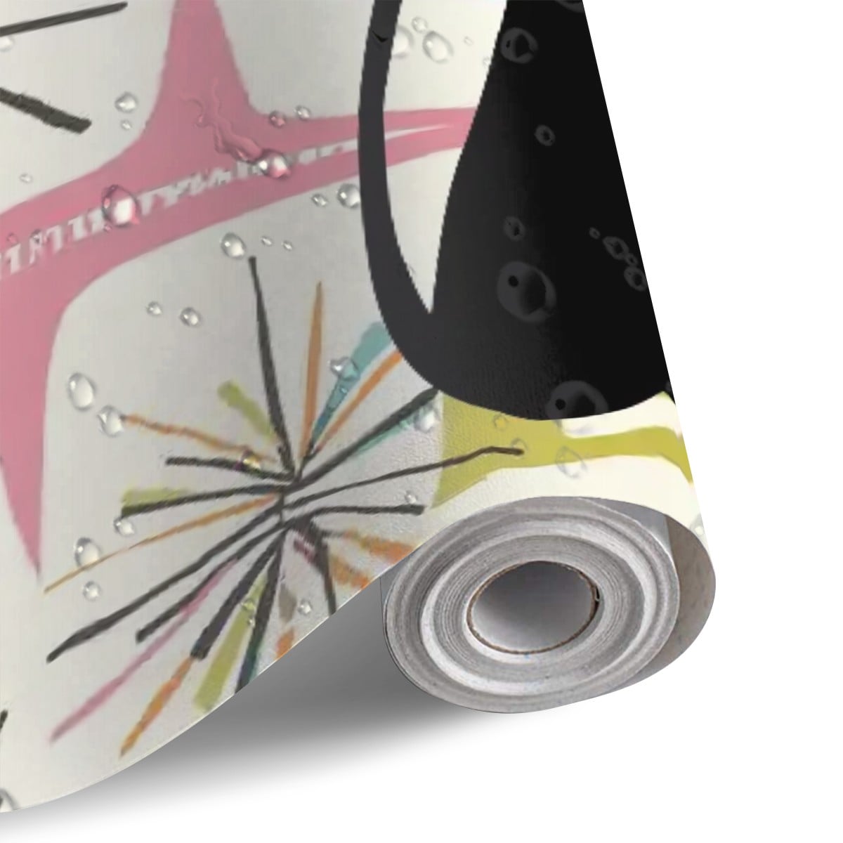 Kate McEnroe New York Retro Atomic Cat Starburst Mid Century Modern Refrigerator WrapRefrigerator WrapsBZRg2AVvCW