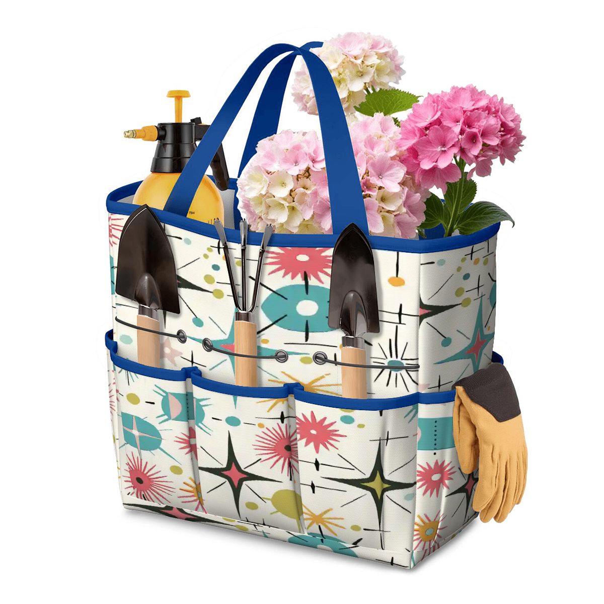 Kate McEnroe New York Retro Atomic Starburst Sputnik Mid Century Modern Garden Tool BagGarden Tool BagGkFSiqeQE2
