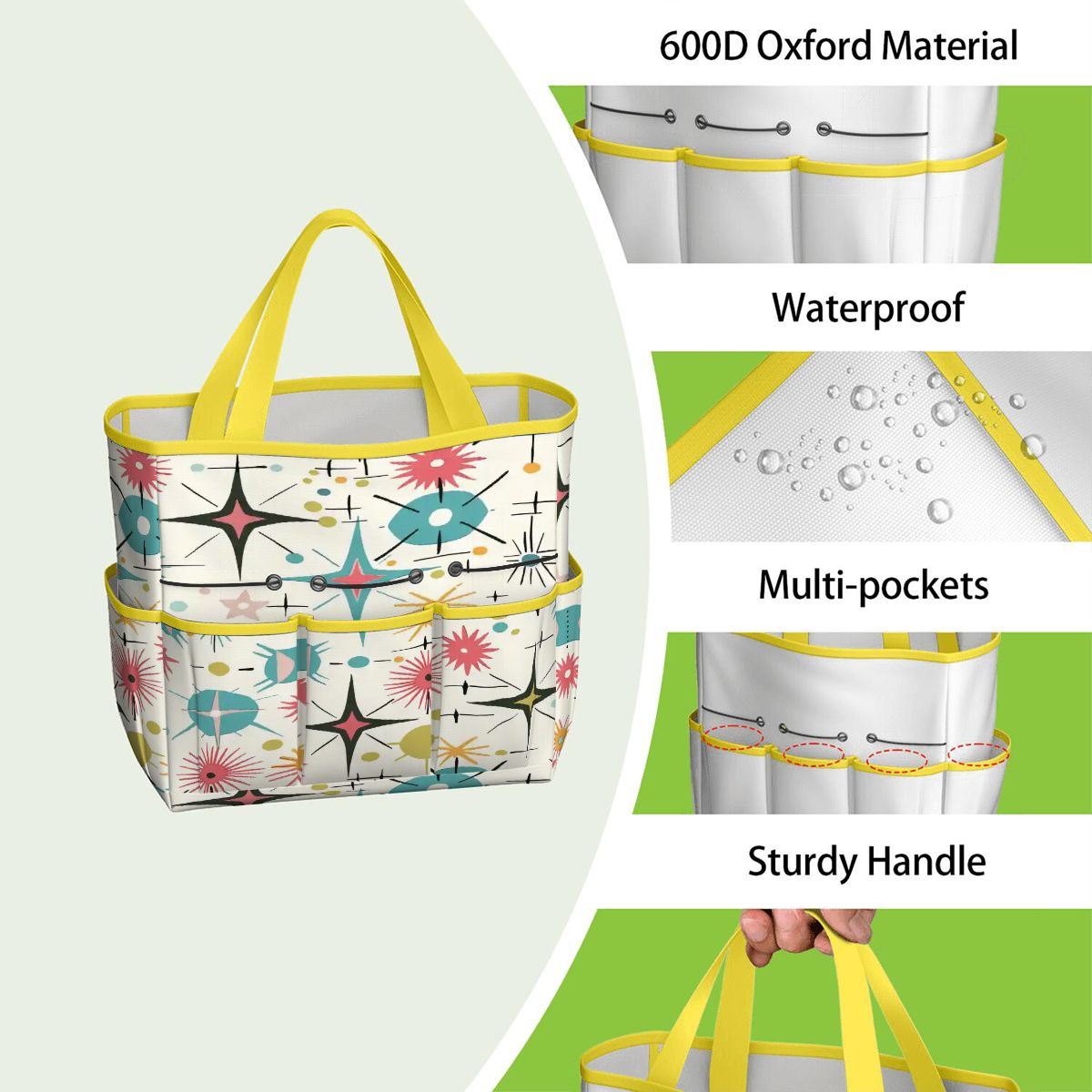 Kate McEnroe New York Retro Atomic Starburst Sputnik Mid Century Modern Garden Tool BagGarden Tool BagL1FvUyFuNf
